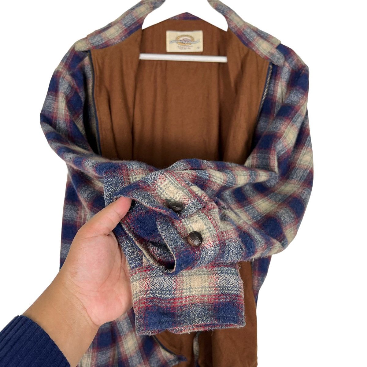 Japanese Brand 💥 SINGLET RACKMIND MOUNTAIN CROWN PLAID SHADOWS JACKET Size US M / EU 48-50 / 2 - 10 Thumbnail