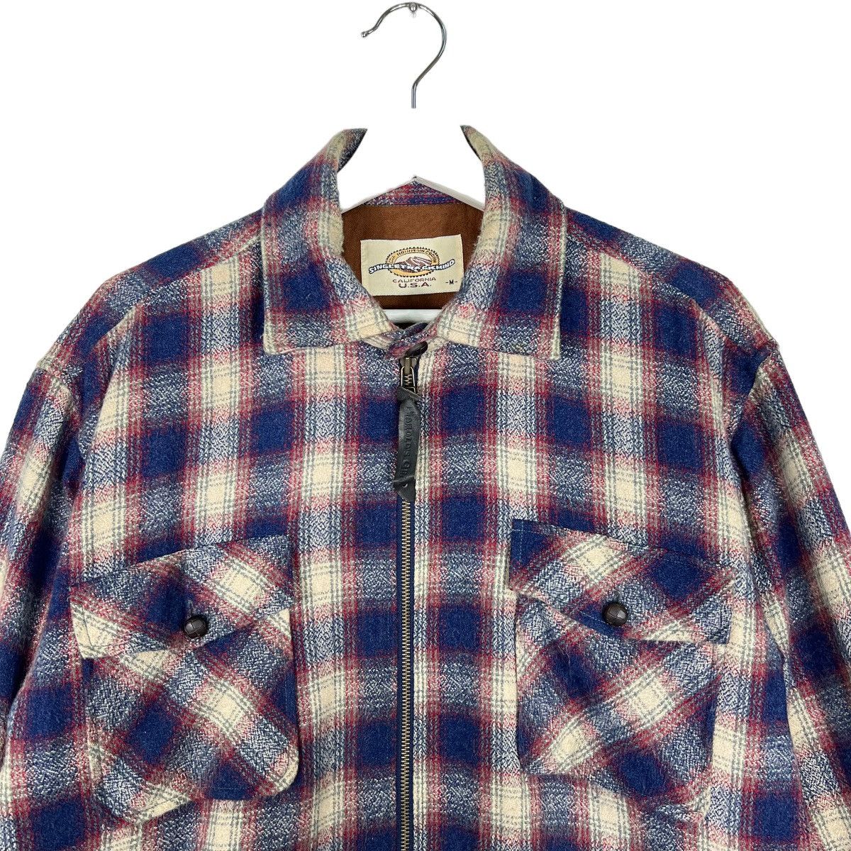 Japanese Brand 💥 SINGLET RACKMIND MOUNTAIN CROWN PLAID SHADOWS JACKET Size US M / EU 48-50 / 2 - 3 Thumbnail