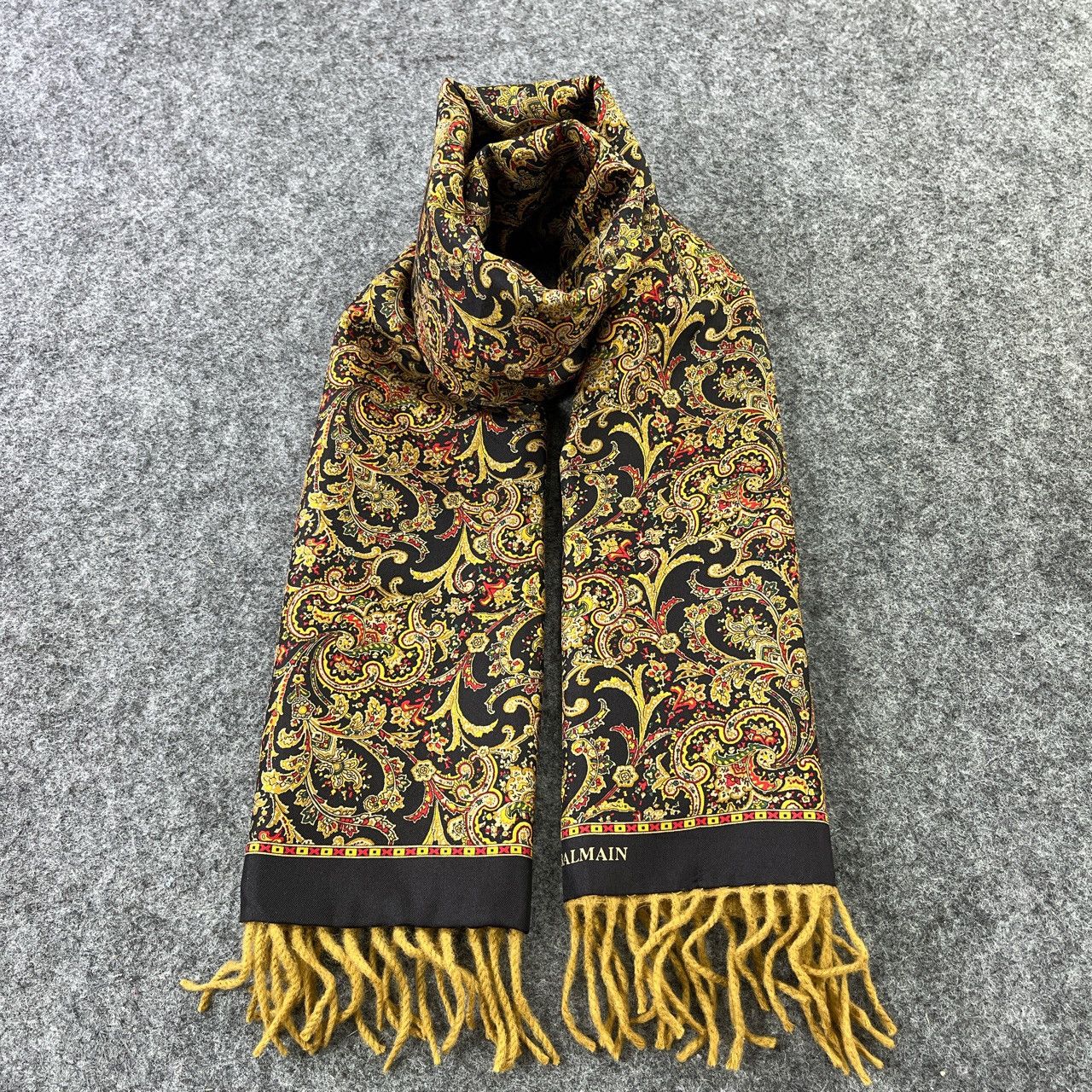 Pierre Balmain Pierre Balmain Silk Paisley Scarf / Muffler - T090 Size ONE SIZE - 5 Thumbnail