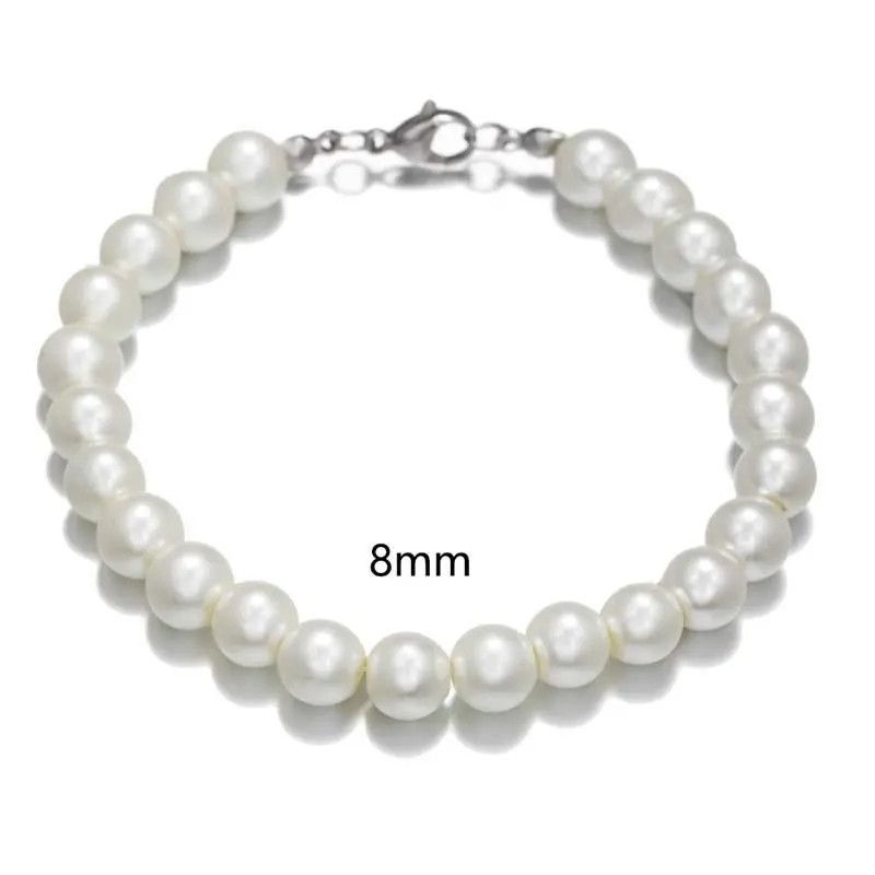 Jewelry 8mm Handmade Elastic Beads Bracelets Size ONE SIZE - 2 Thumbnail