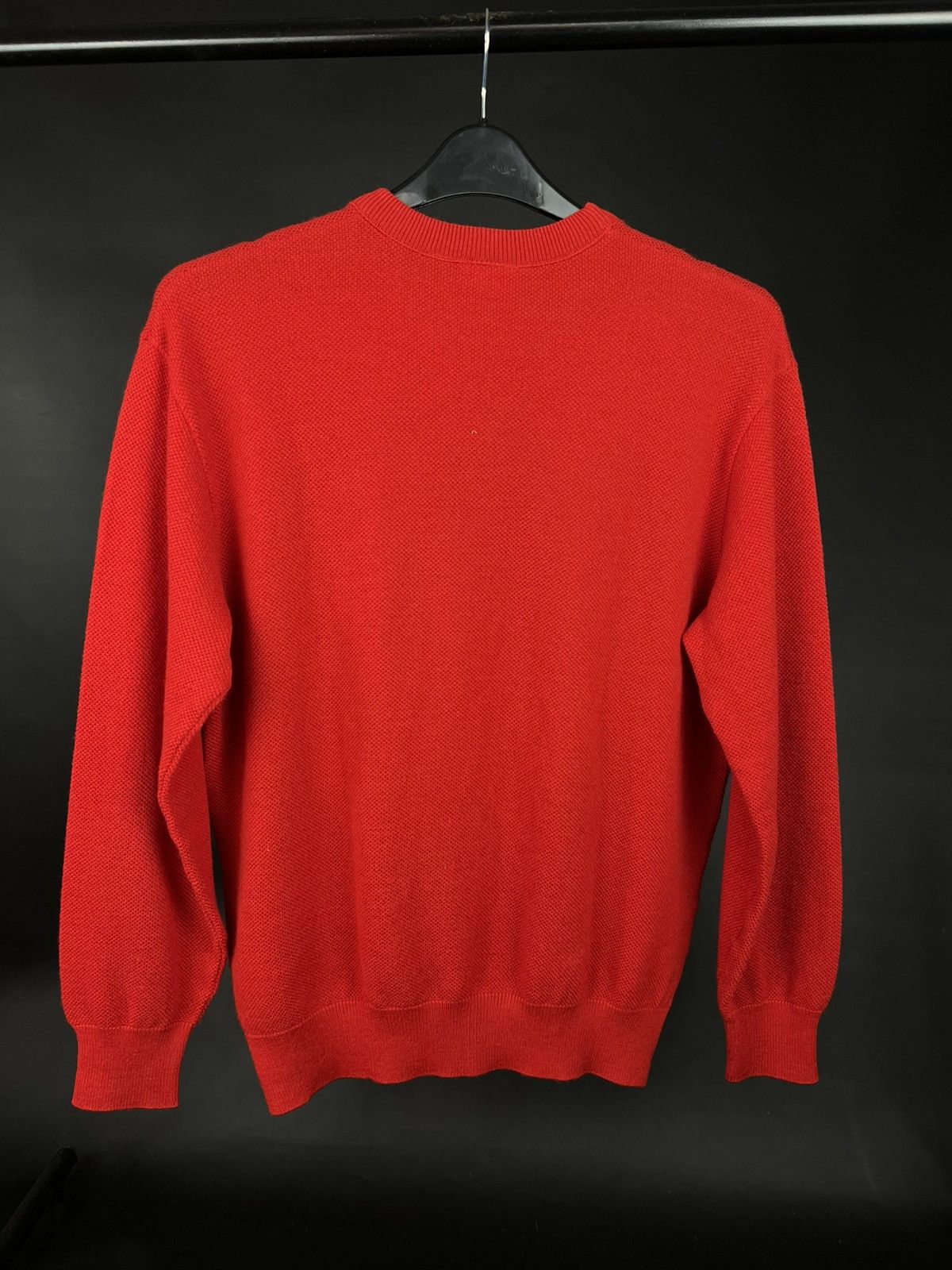 Lacoste × Vintage VTG Lacoste sweater warm bright red long sleeve Size US L / EU 52-54 / 3 - 6 Thumbnail