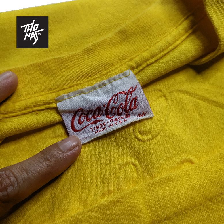 Coca Cola vintage 90s coca-cola logo emboss Size US M / EU 48-50 / 2 - 3 Thumbnail