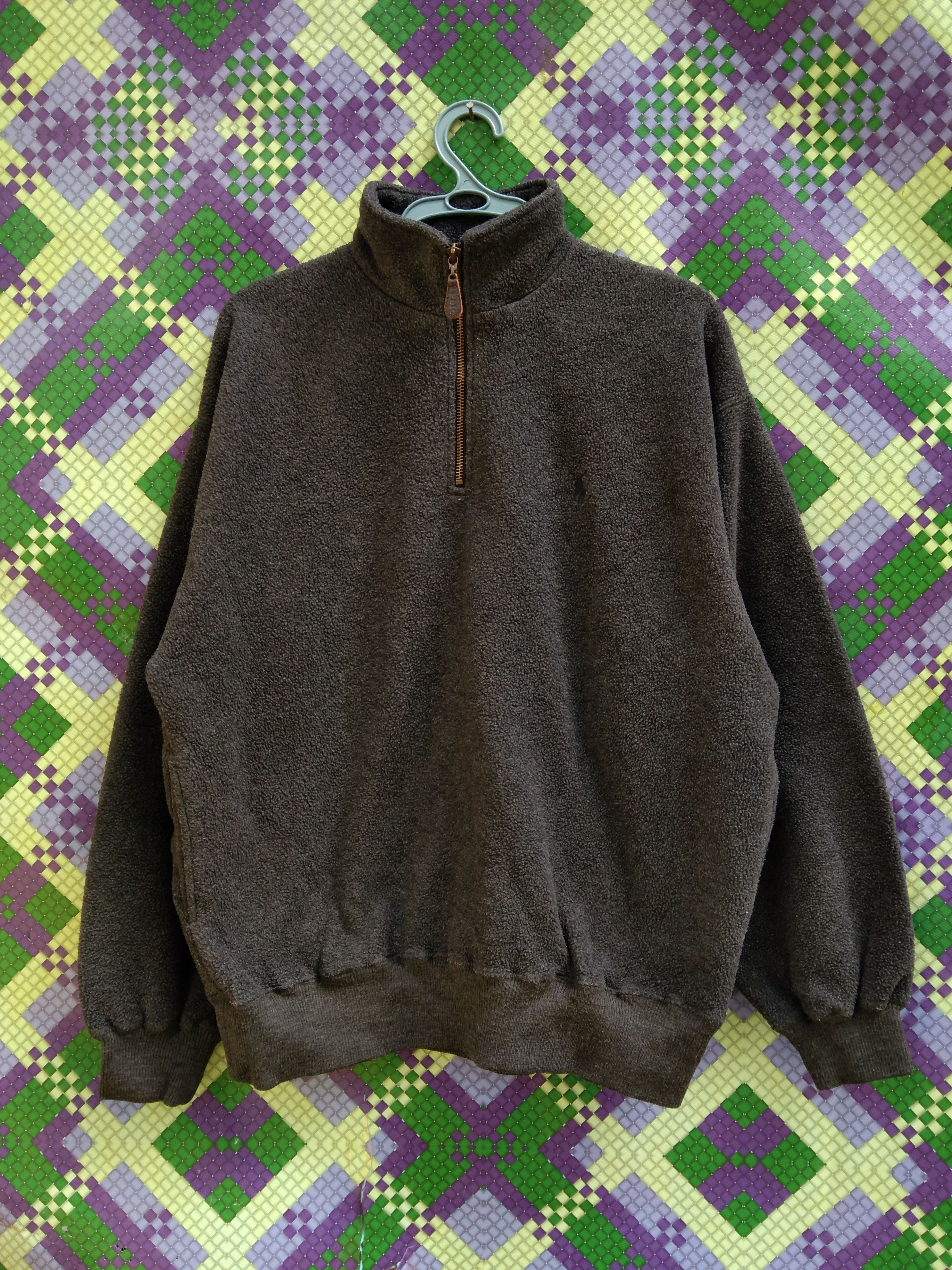 POLO RL HALF-ZIP FLEECE SWEATER