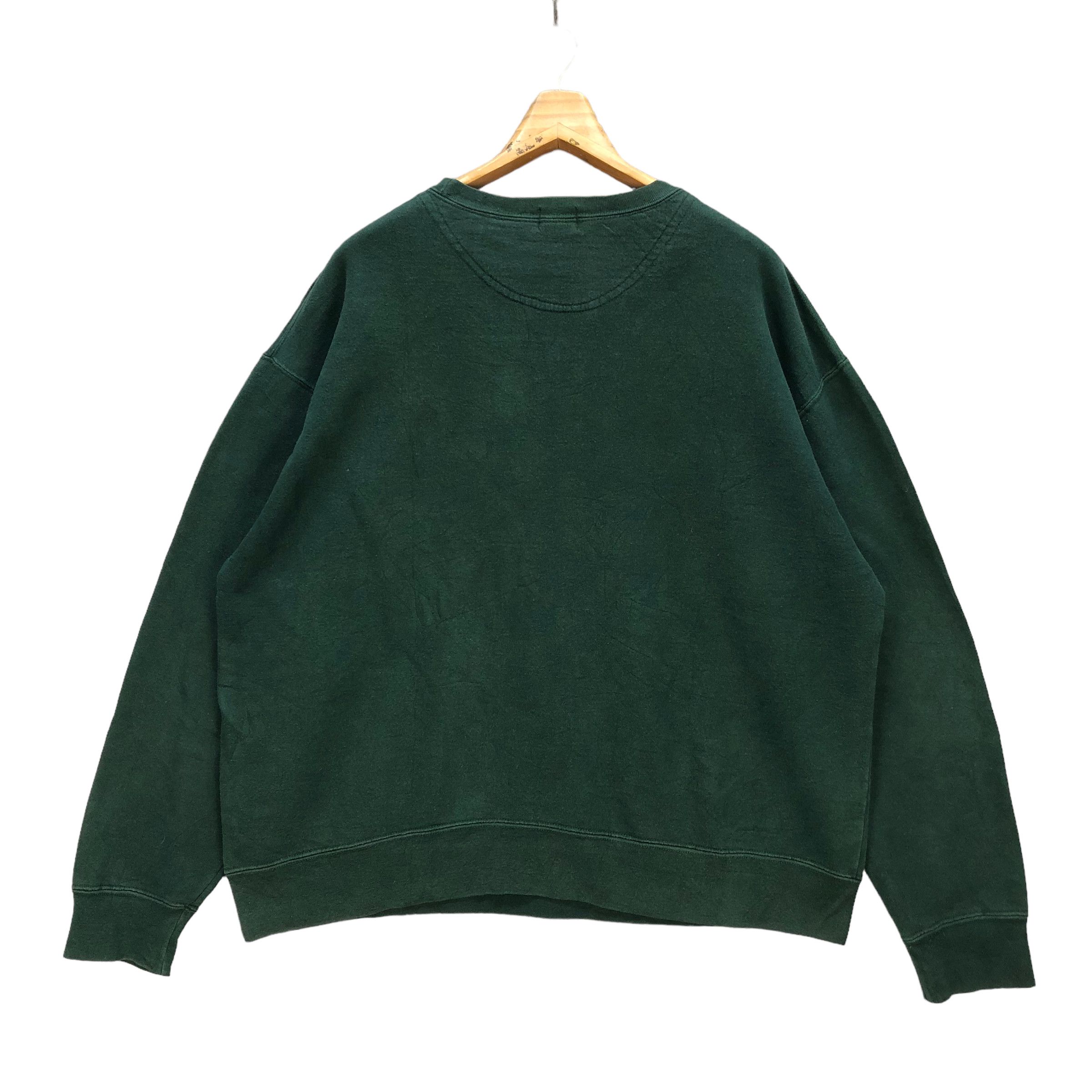 Calvin Klein VINTAGE CK JEANS BIG LOGO GREEN SWEATSHIRTS #7373-140 Size US L / EU 52-54 / 3 - 10 Thumbnail