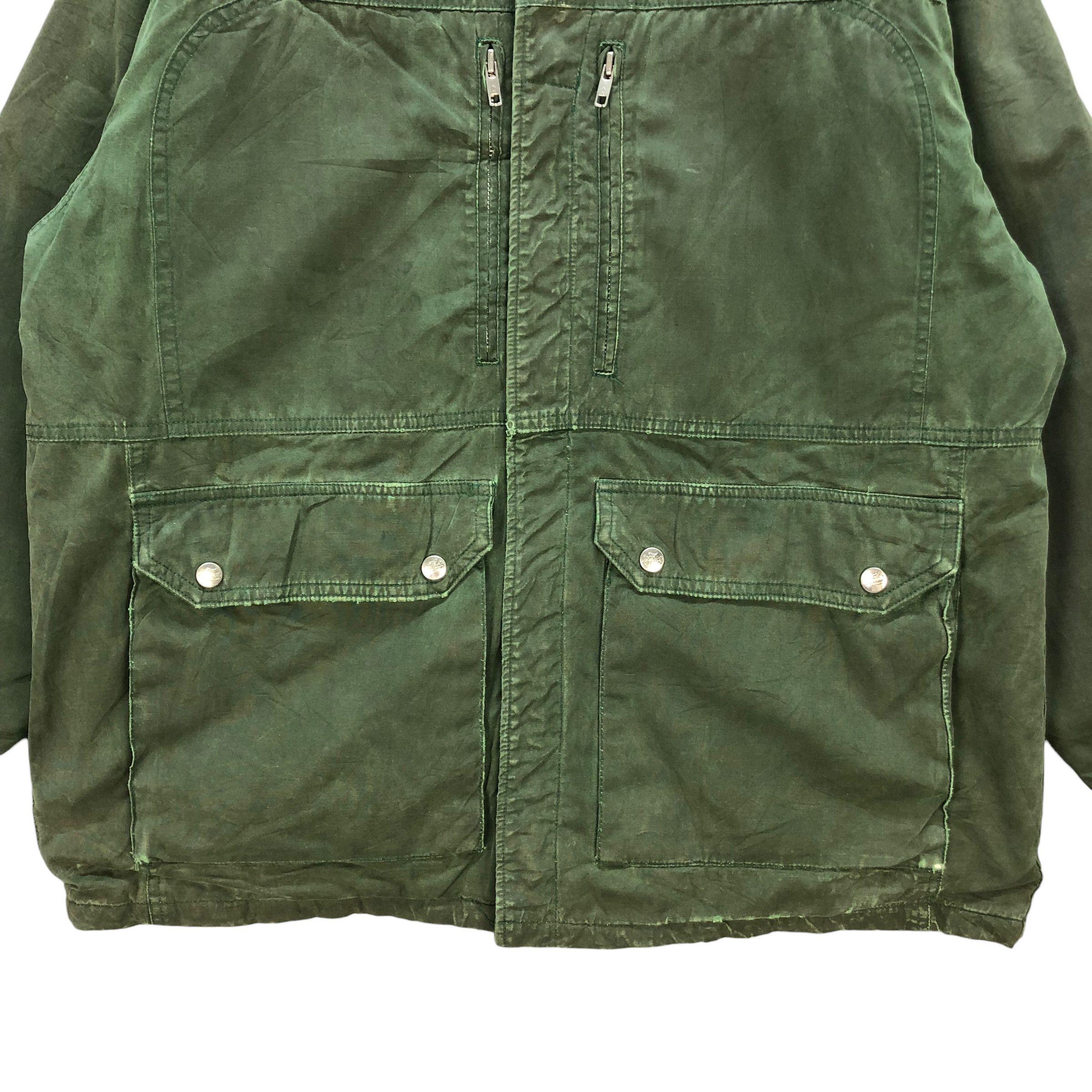 Vintage TRASHED🔥 BATTLE FIGHTER CHORE JACKET #7397-142 Size US M / EU 48-50 / 2 - 3 Thumbnail
