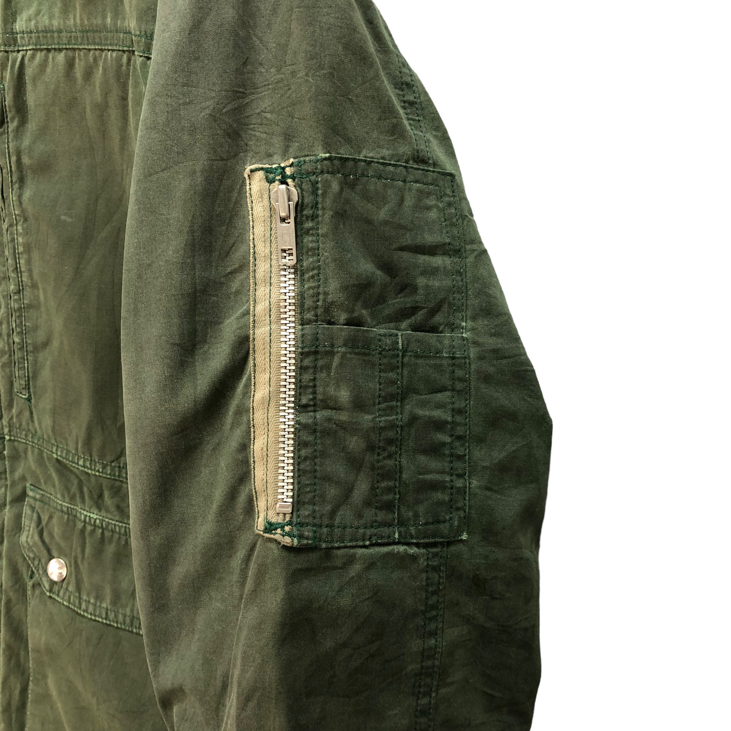 Vintage TRASHED🔥 BATTLE FIGHTER CHORE JACKET #7397-142 Size US M / EU 48-50 / 2 - 7 Thumbnail