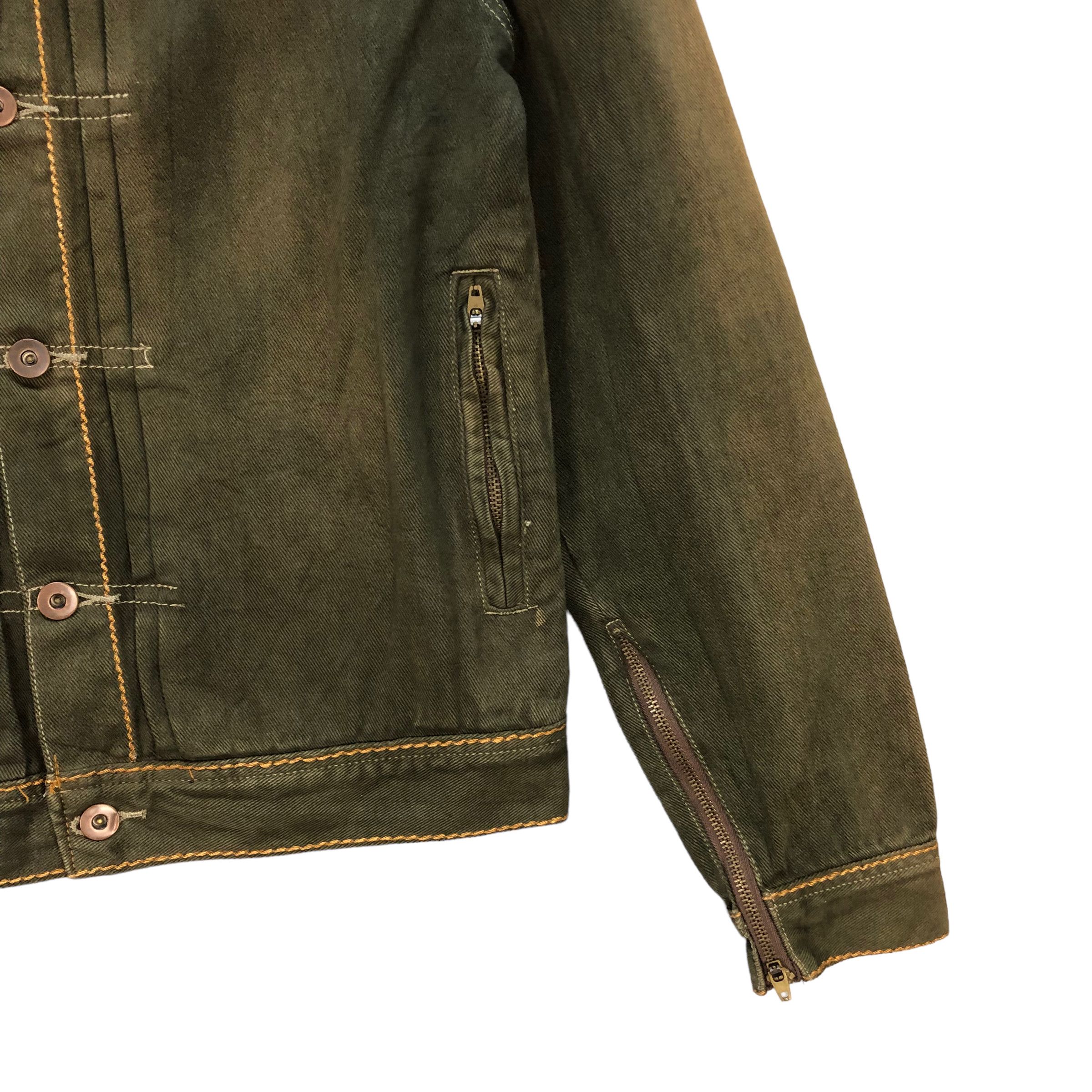 Other NERO TRUE VINTAGE ARTWORK DISTRESSED DENIM JACKET #7396-142 Size US M / EU 48-50 / 2 - 7 Thumbnail