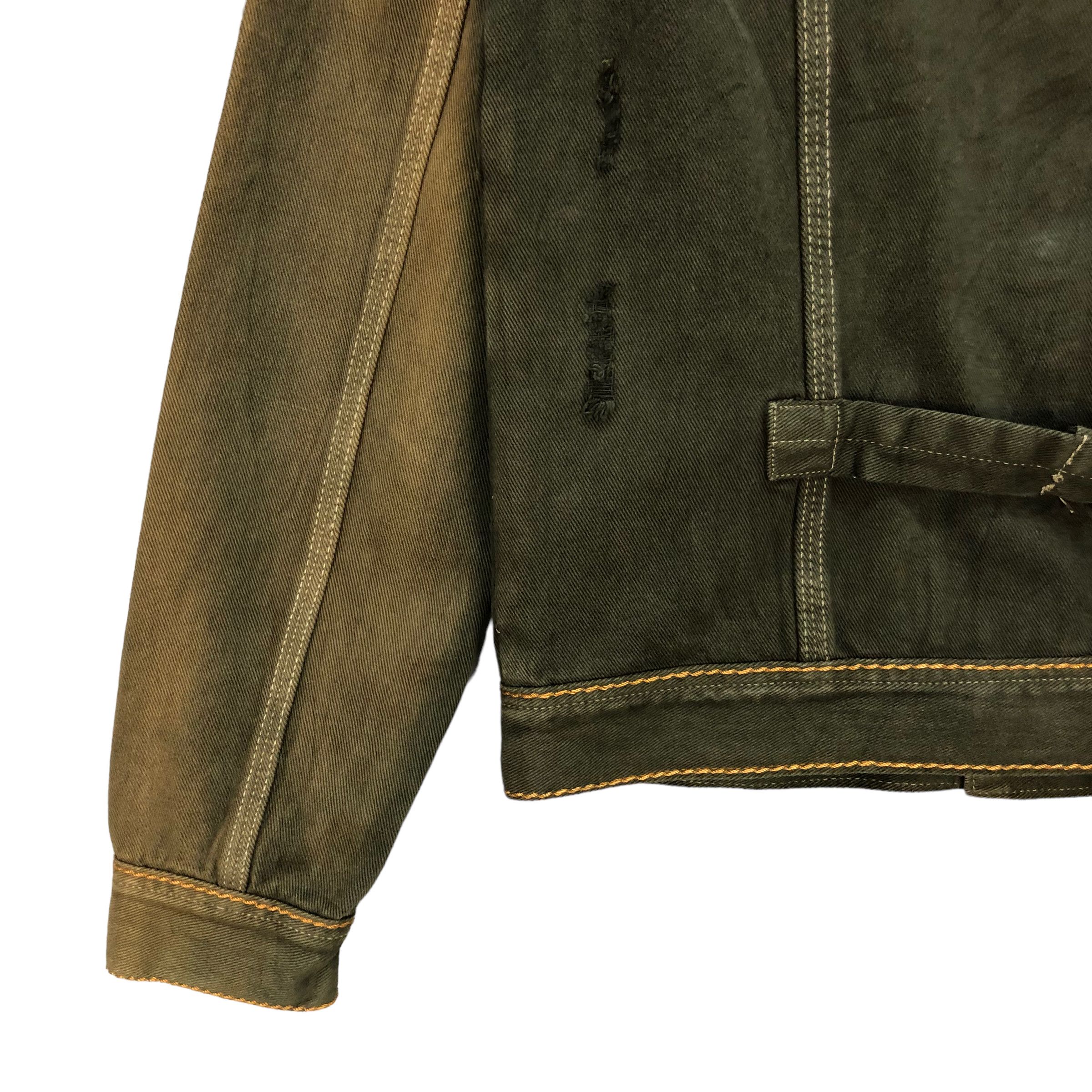 Other NERO TRUE VINTAGE ARTWORK DISTRESSED DENIM JACKET #7396-142 Size US M / EU 48-50 / 2 - 19 Thumbnail