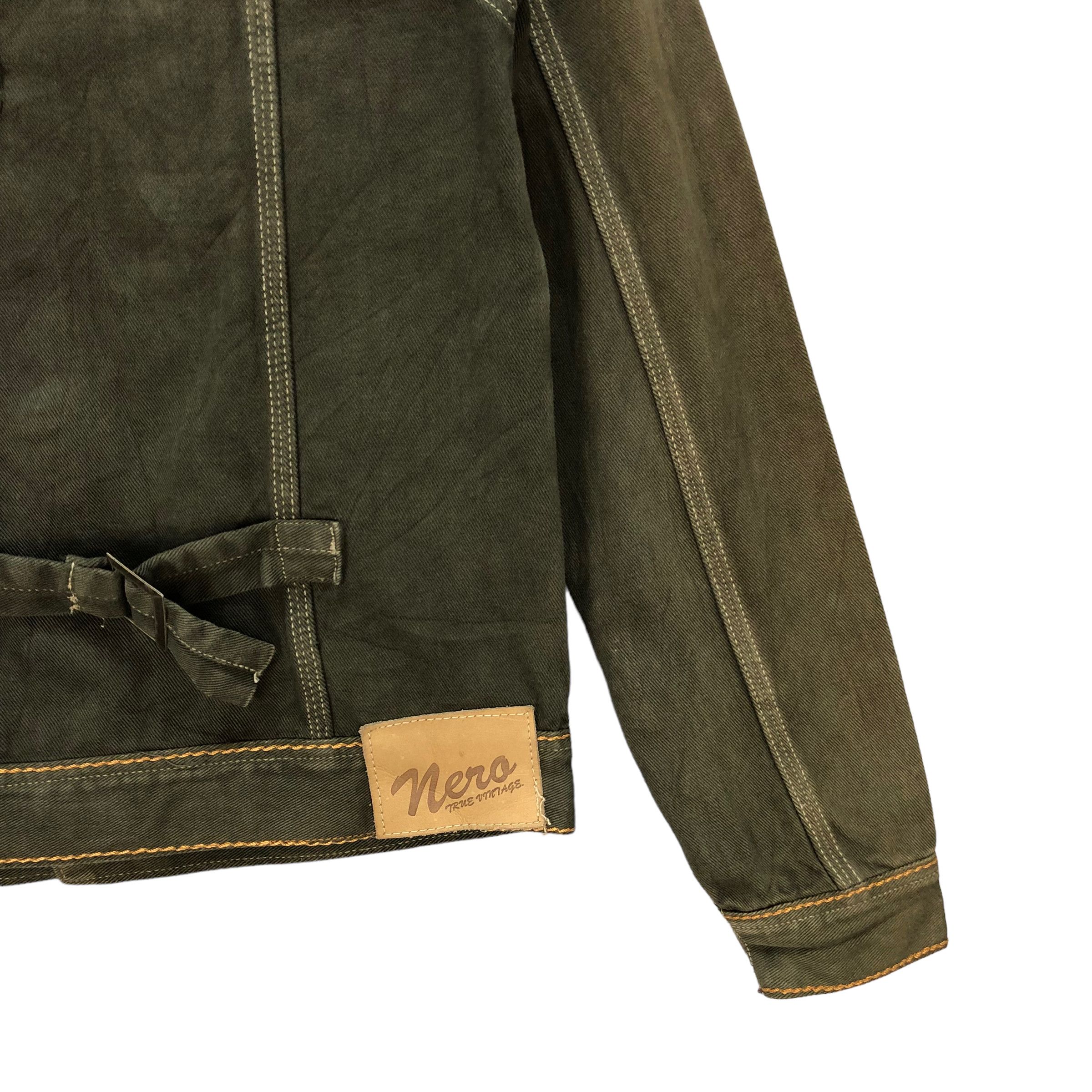 Other NERO TRUE VINTAGE ARTWORK DISTRESSED DENIM JACKET #7396-142 Size US M / EU 48-50 / 2 - 21 Thumbnail