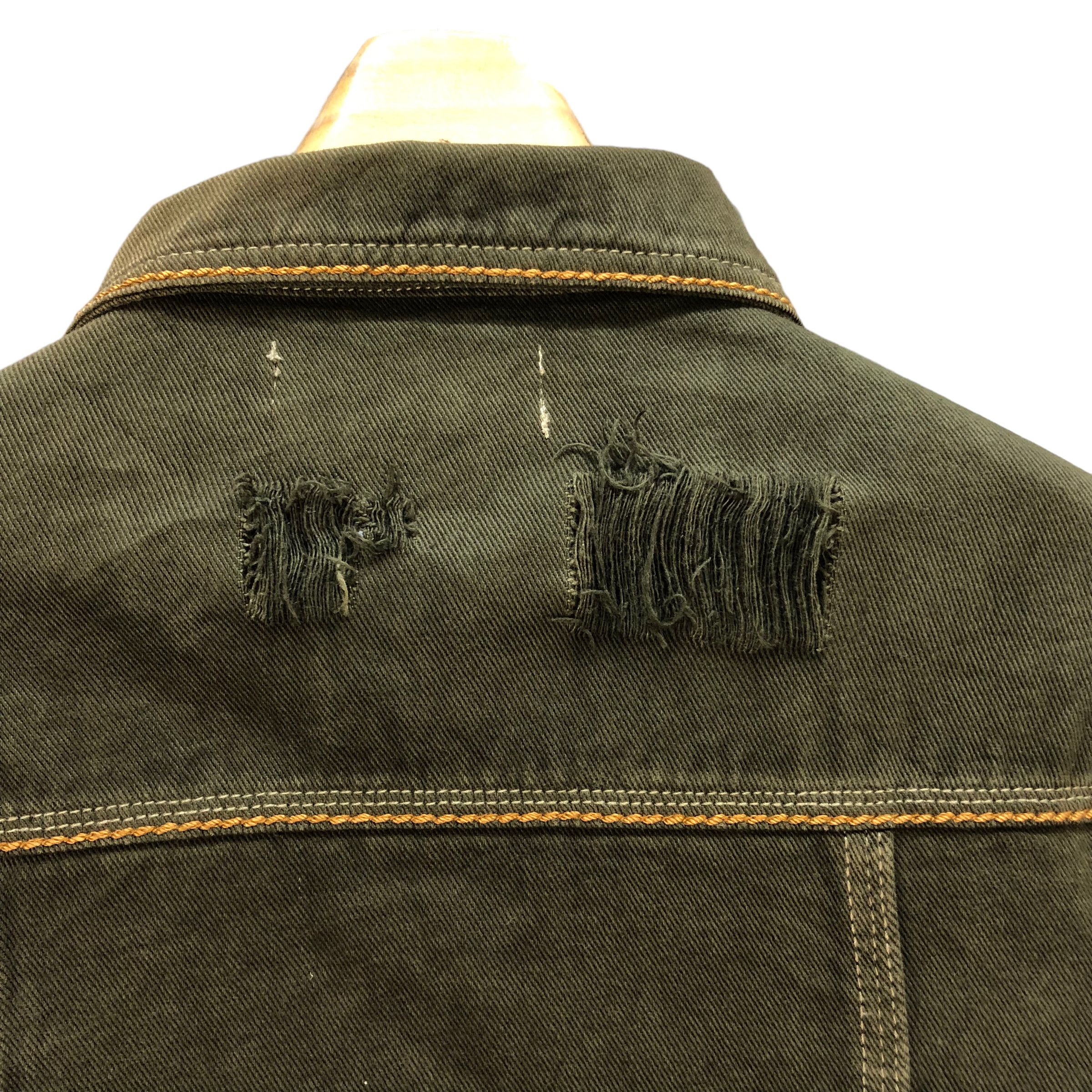 Other NERO TRUE VINTAGE ARTWORK DISTRESSED DENIM JACKET #7396-142 Size US M / EU 48-50 / 2 - 15 Thumbnail