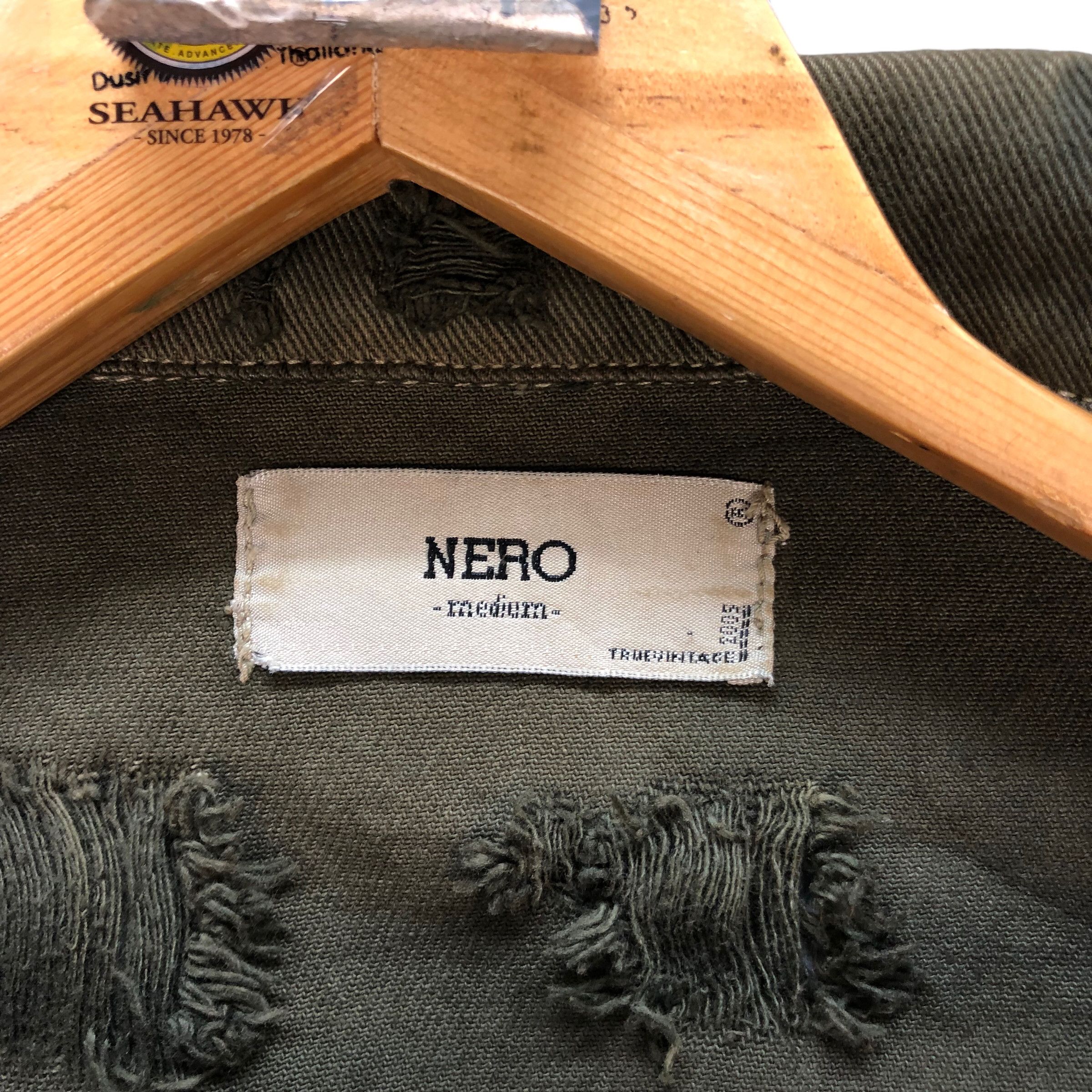 Other NERO TRUE VINTAGE ARTWORK DISTRESSED DENIM JACKET #7396-142 Size US M / EU 48-50 / 2 - 10 Thumbnail