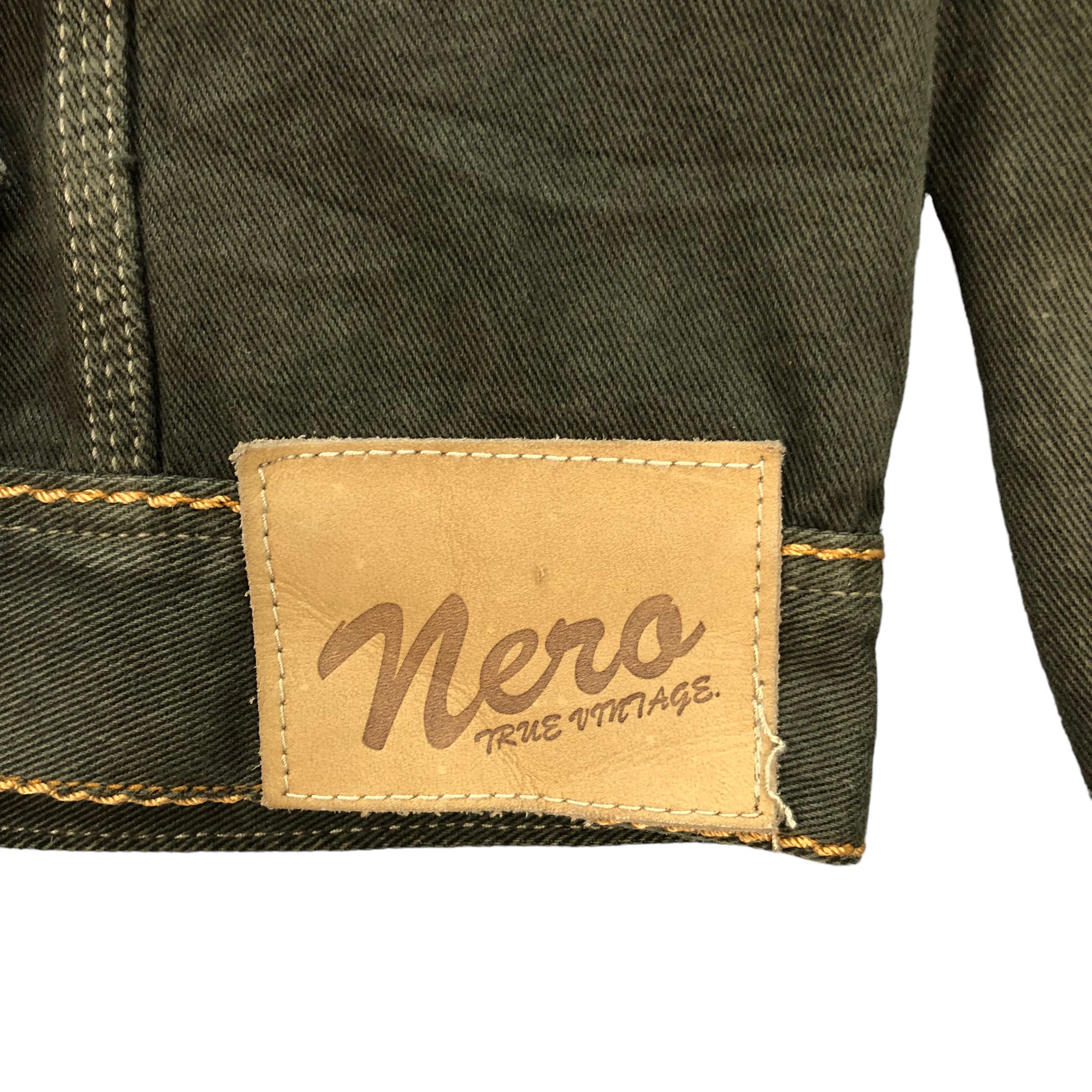 Other NERO TRUE VINTAGE ARTWORK DISTRESSED DENIM JACKET #7396-142 Size US M / EU 48-50 / 2 - 18 Thumbnail