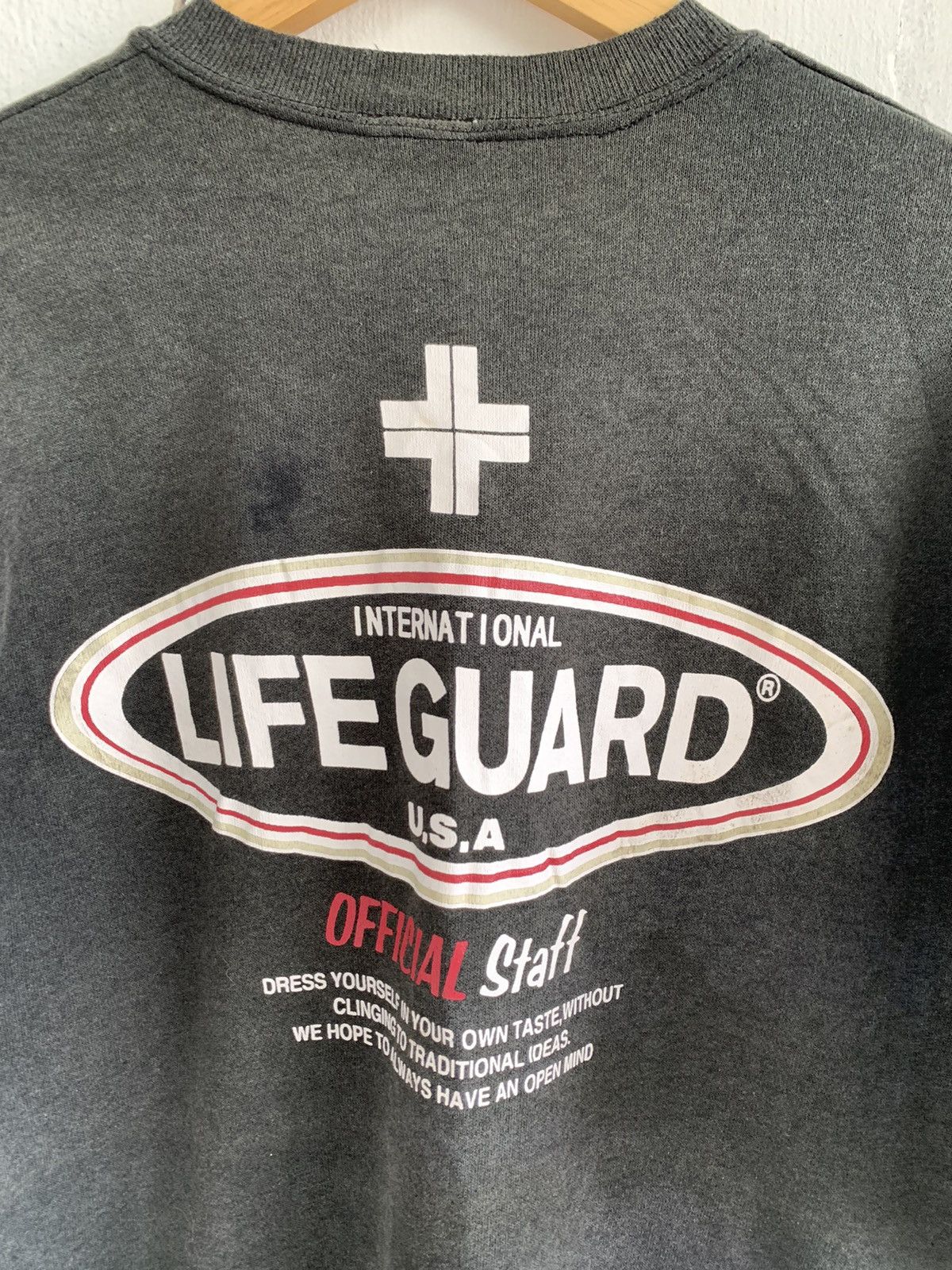Vintage LASTDROP#Vintage Distressed LifeGuard Sweatshirt Made In Usa Size US M / EU 48-50 / 2 - 8 Thumbnail