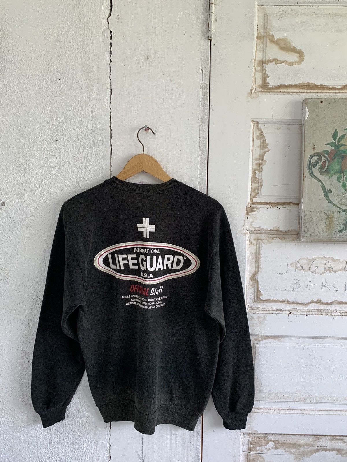 Vintage LASTDROP#Vintage Distressed LifeGuard Sweatshirt Made In Usa Size US M / EU 48-50 / 2 - 2 Thumbnail
