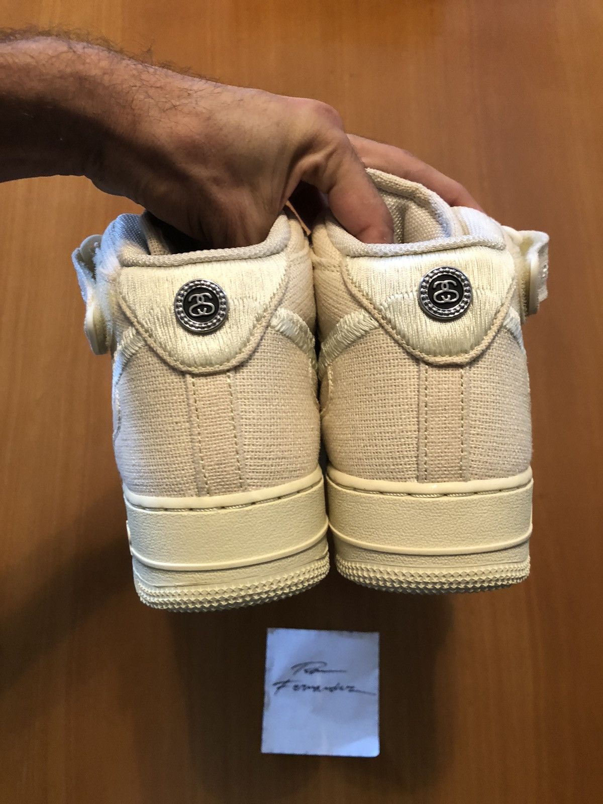 Nike × Stussy Nike X Stussy Air Force 1 mid fossil Size US 9 / EU 42 - 5 Thumbnail