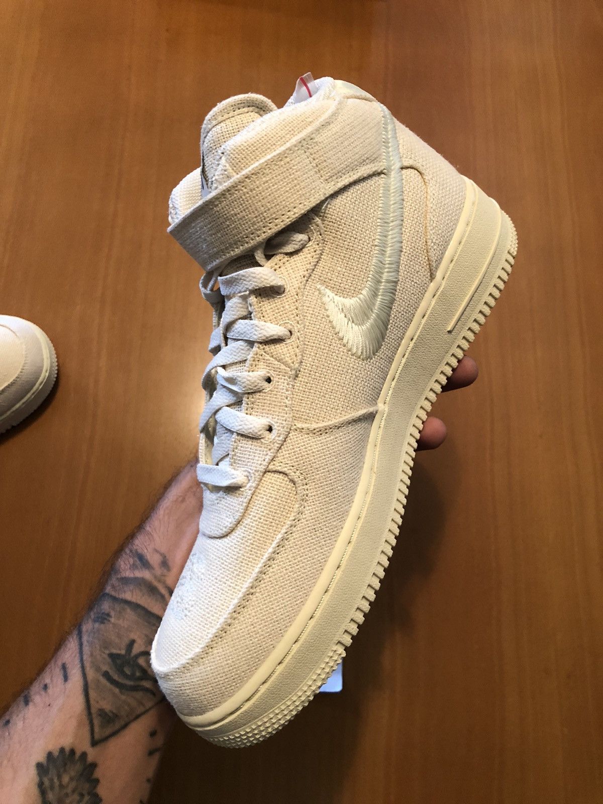 Nike × Stussy Nike X Stussy Air Force 1 mid fossil Size US 9 / EU 42 - 11 Thumbnail