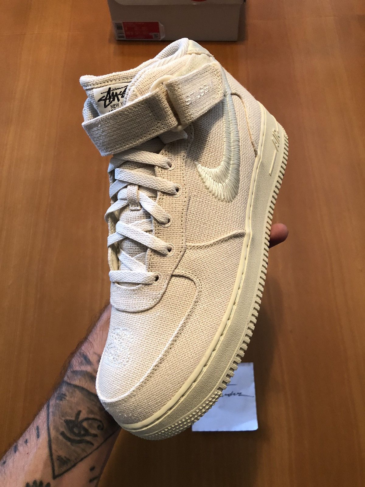 Nike × Stussy Nike X Stussy Air Force 1 mid fossil Size US 9 / EU 42 - 10 Thumbnail