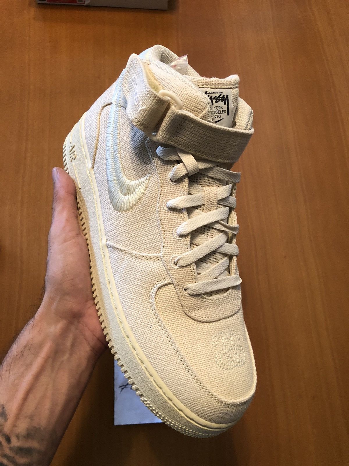 Nike × Stussy Nike X Stussy Air Force 1 mid fossil Size US 9 / EU 42 - 12 Thumbnail