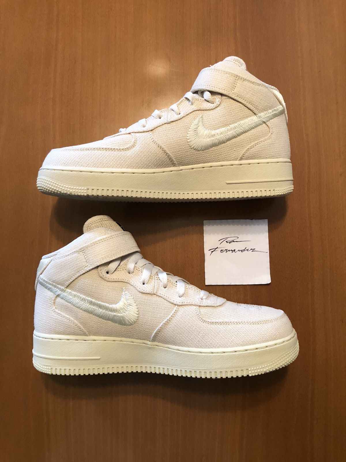 Nike × Stussy Nike X Stussy Air Force 1 mid fossil Size US 9 / EU 42 - 2 Thumbnail