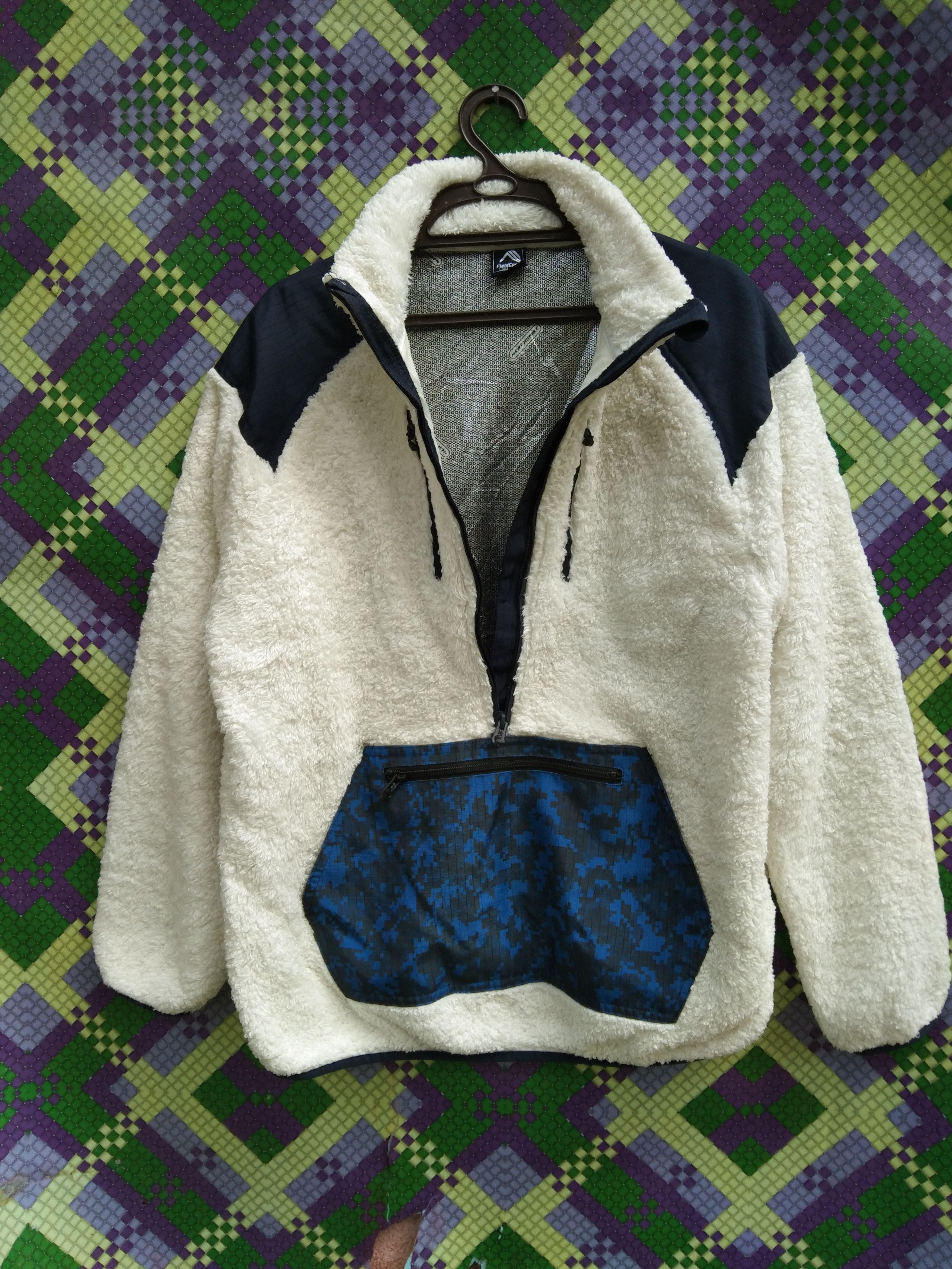 Japanese Brand MEN'S FAUX FUR HALF-ZIP JACKET Size US L / EU 52-54 / 3 - 5 Thumbnail