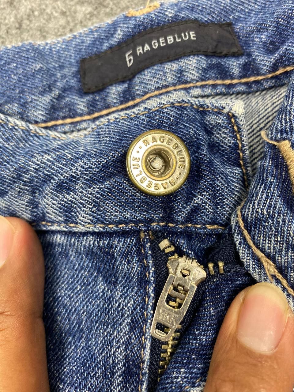Japanese Brand rageblue japanese brands ankle cut distressed denim Size US 34 / EU 50 - 12 Thumbnail