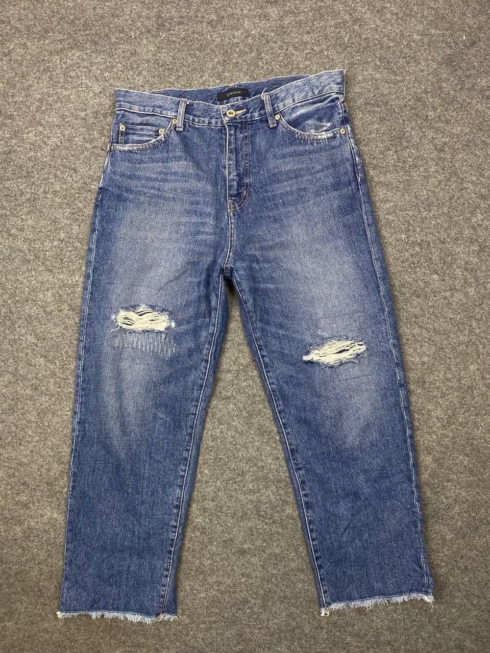 Japanese Brand rageblue japanese brands ankle cut distressed denim Size US 34 / EU 50 - 1 Thumbnail