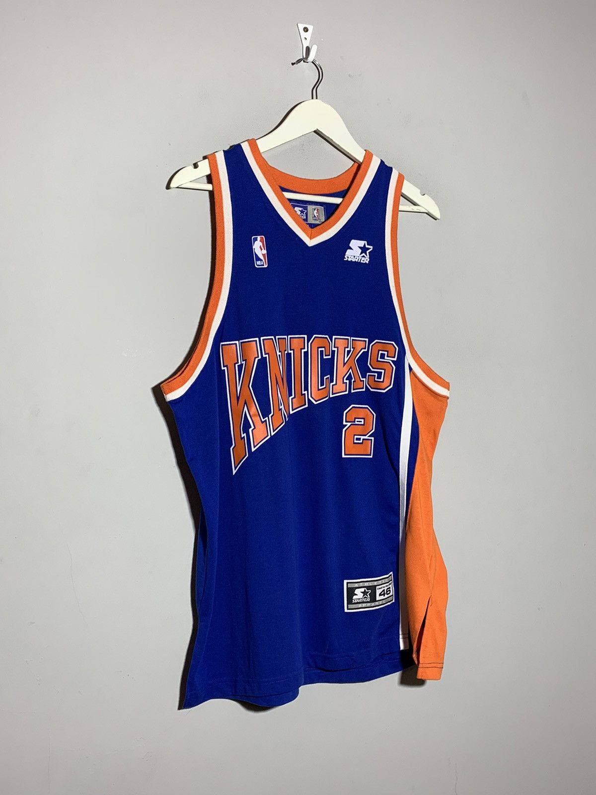 NBA × Starter × Vintage Starter NBA Kniks New York Y2k Streetwear Basketball Jersey Size US XL / EU 56 / 4 - 2 Thumbnail