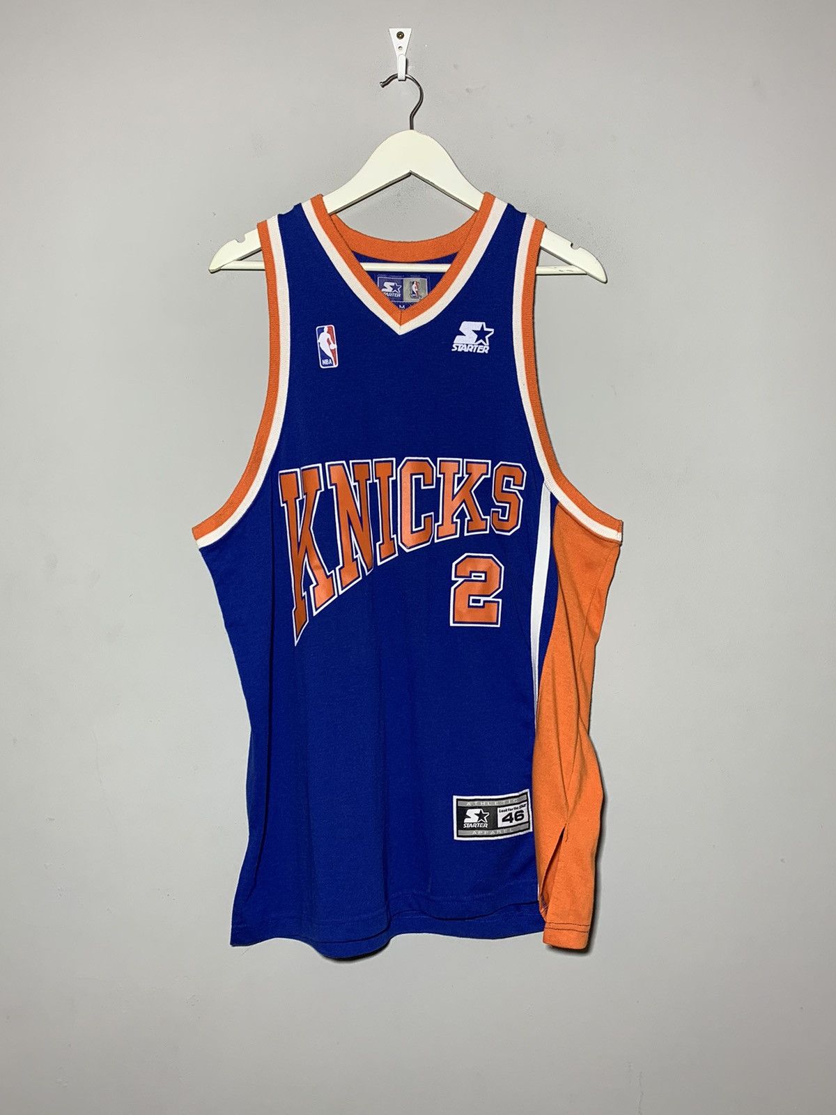NBA × Starter × Vintage Starter NBA Kniks New York Y2k Streetwear Basketball Jersey Size US XL / EU 56 / 4 - 1 Thumbnail
