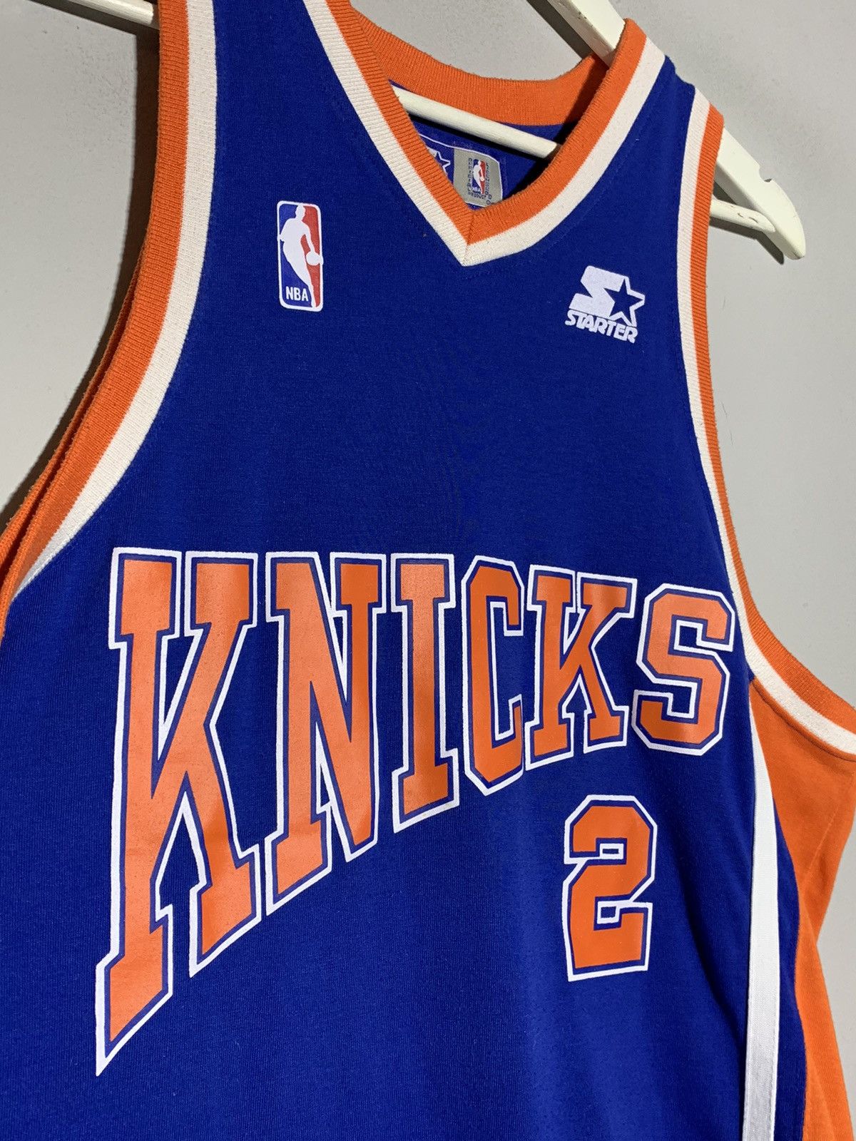 NBA × Starter × Vintage Starter NBA Kniks New York Y2k Streetwear Basketball Jersey Size US XL / EU 56 / 4 - 3 Thumbnail
