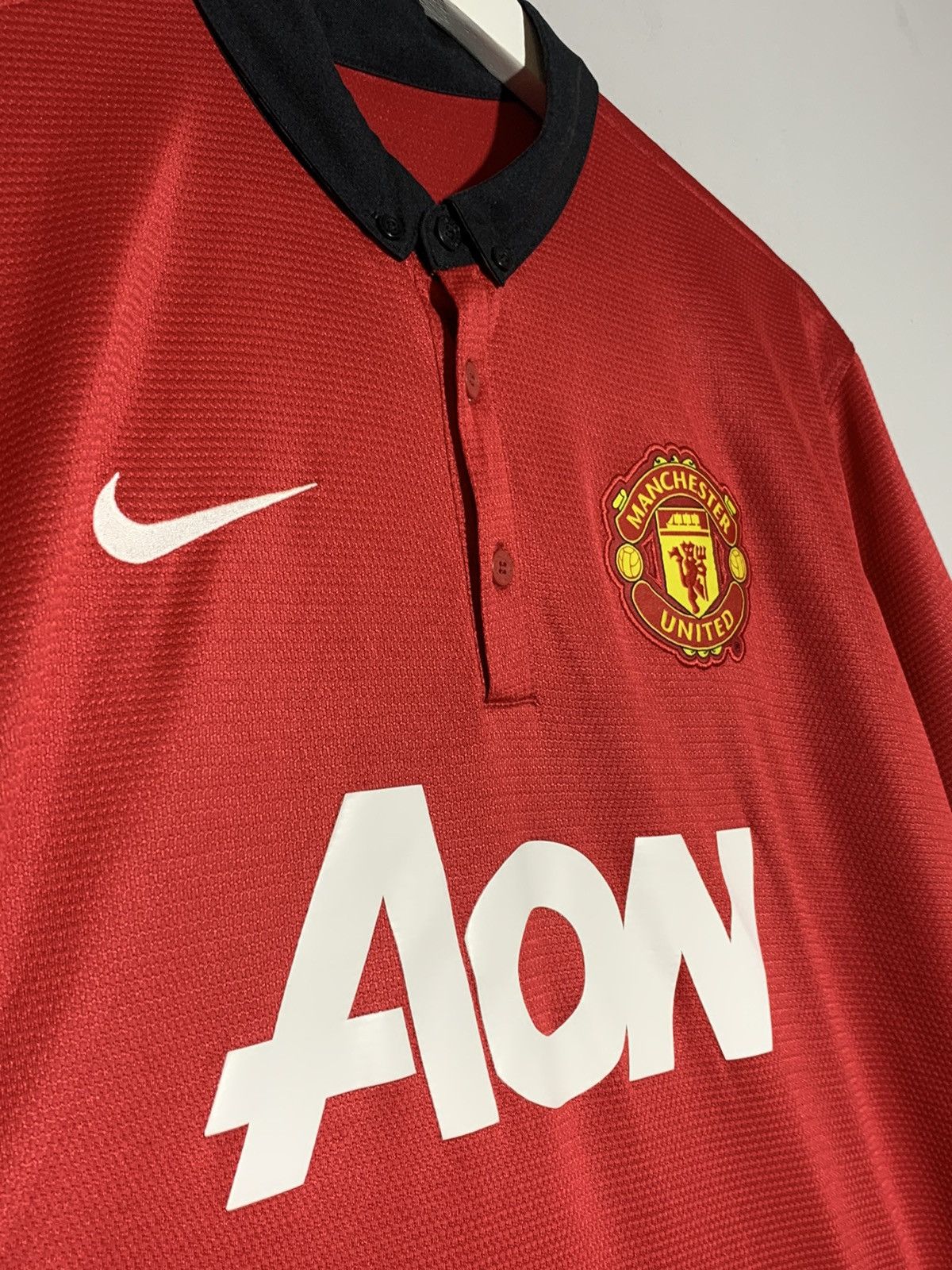 Nike Manchester United 2013/14 Y2k Streetwear Football Shirt Size US L / EU 52-54 / 3 - 3 Thumbnail