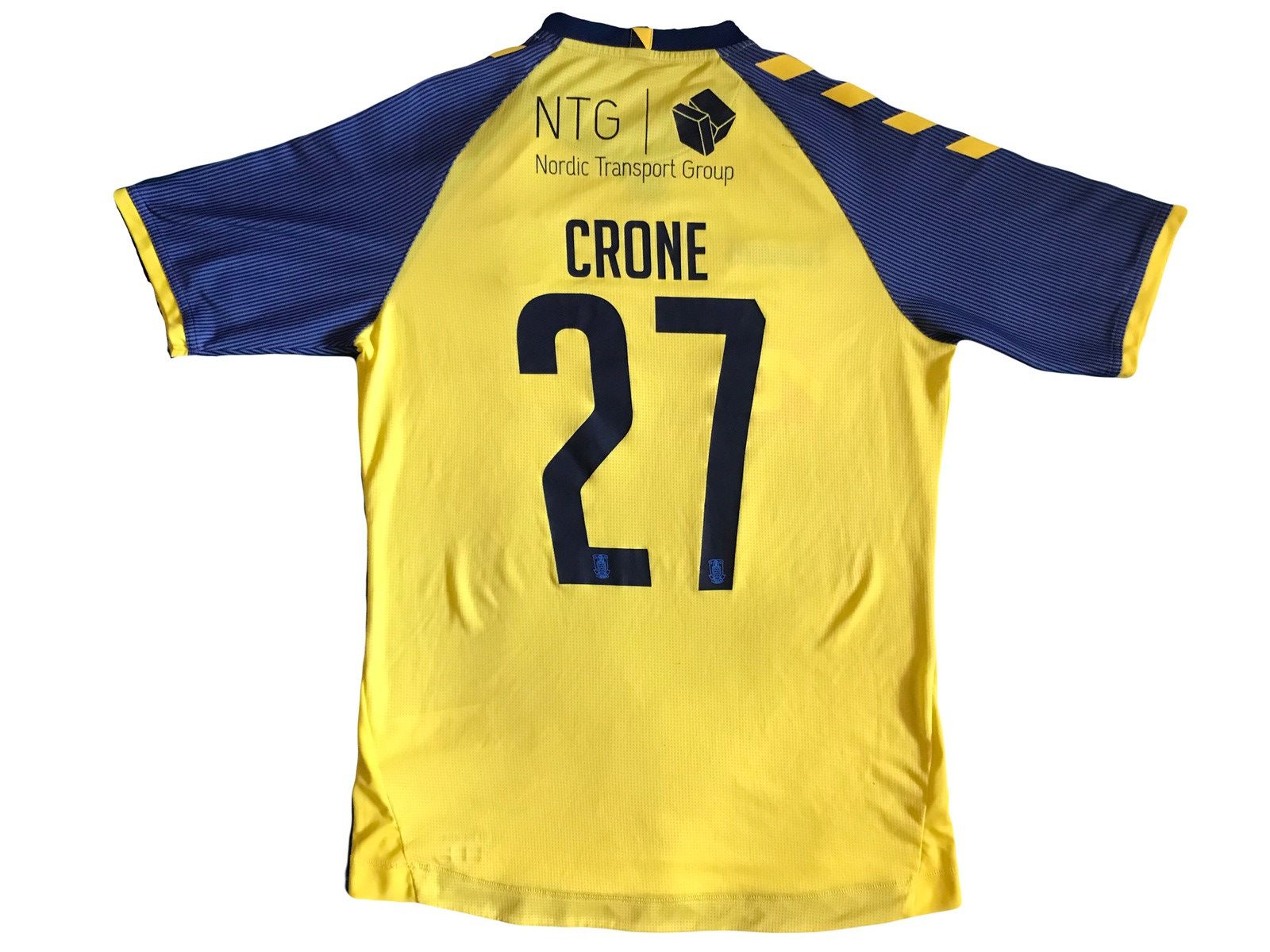 Hummel Hummel Brondby IF 18/19 BIF football Soccer Jersey 27 Crone Size US L / EU 52-54 / 3 - 2 Thumbnail
