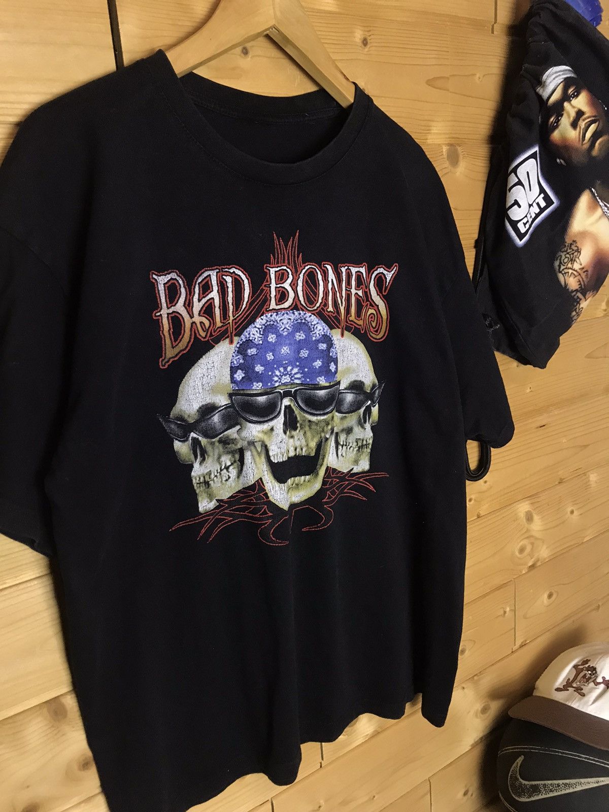 Vintage Vintage Bad Bones t-shirt Size US XL / EU 56 / 4 - 3 Thumbnail