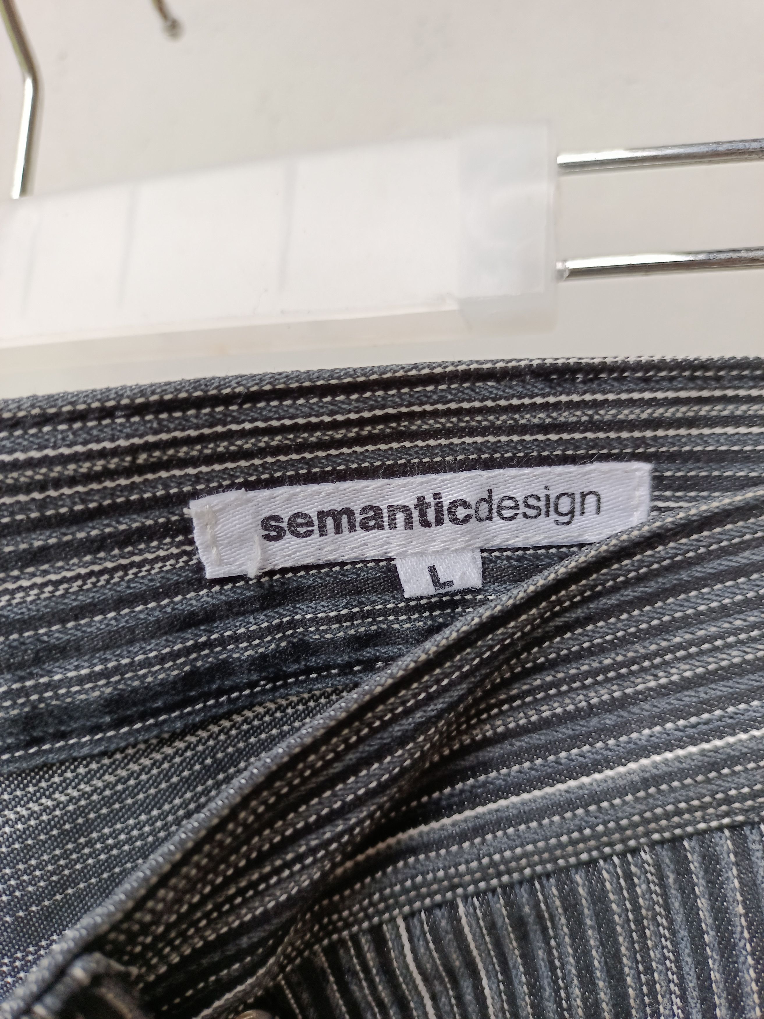 Japanese Brand Flared Japanese Semantic Design Stripes Jeans Size US 31 - 6 Thumbnail