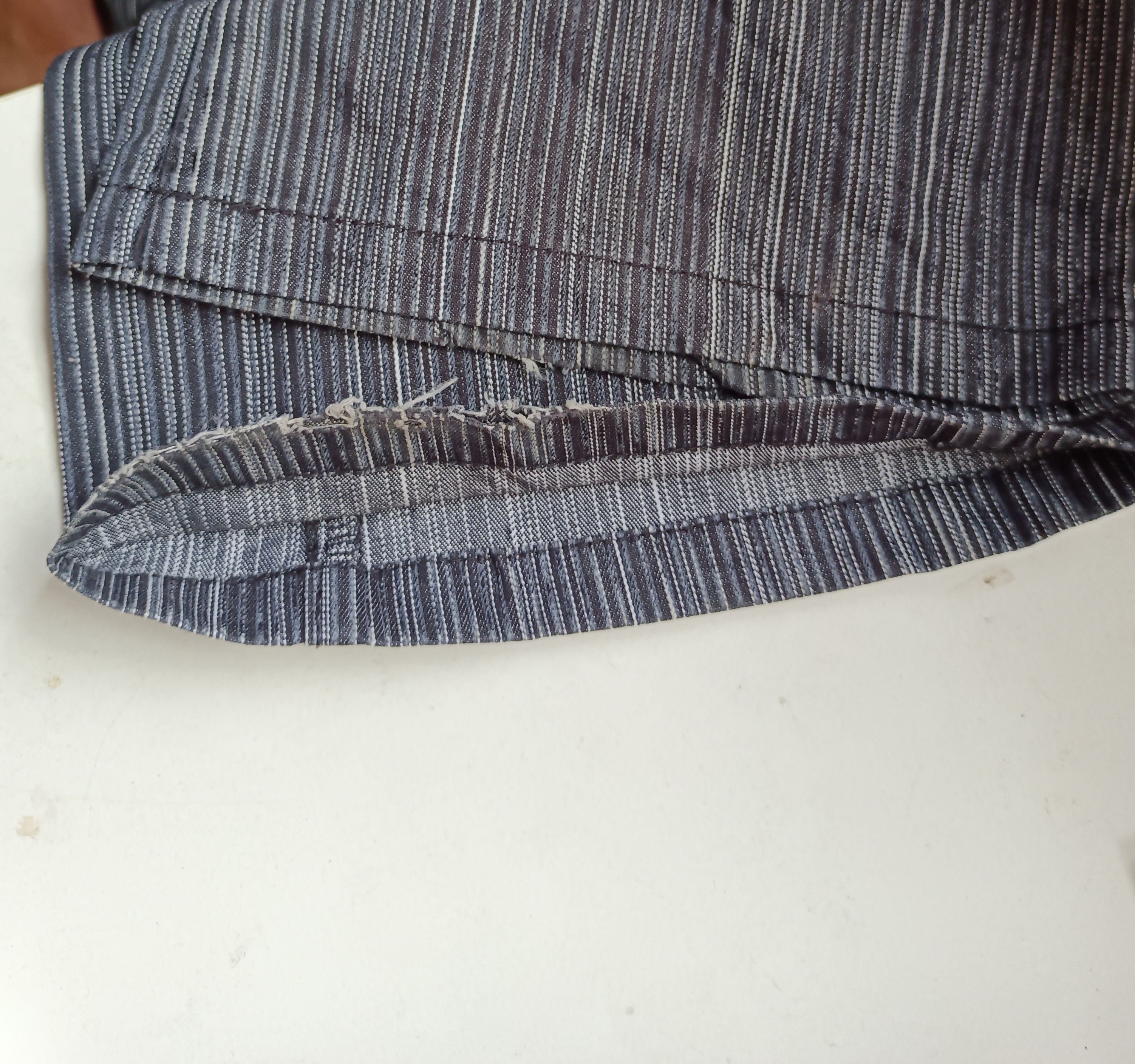 Japanese Brand Flared Japanese Semantic Design Stripes Jeans Size US 31 - 10 Thumbnail