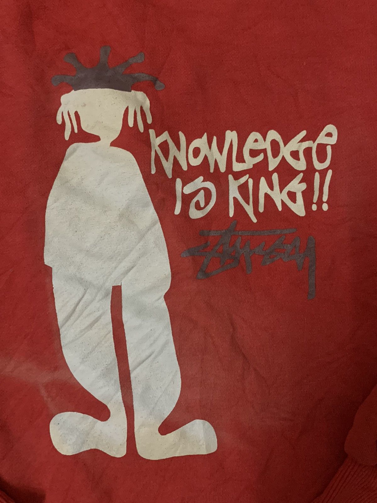 Stussy × Vintage Vintage Stussy Knowledge Is King Sweatshirt Size US L / EU 52-54 / 3 - 8 Thumbnail