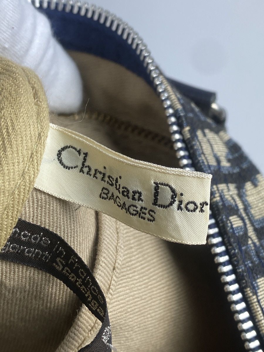 Christian Dior Monsieur × Vintage RARE Vintage Christian Dior Bagages Blue Monogram Hand Bag Size ONE SIZE - 19 Thumbnail