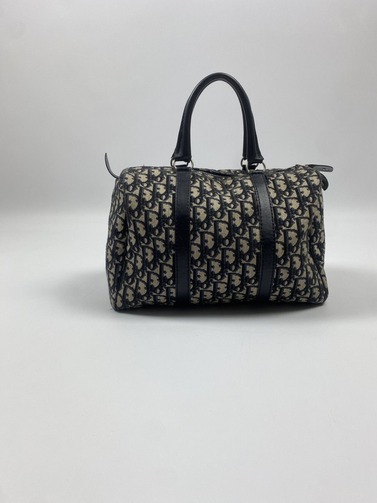 Christian Dior Monsieur × Vintage RARE Vintage Christian Dior Bagages Blue Monogram Hand Bag Size ONE SIZE - 1 Thumbnail