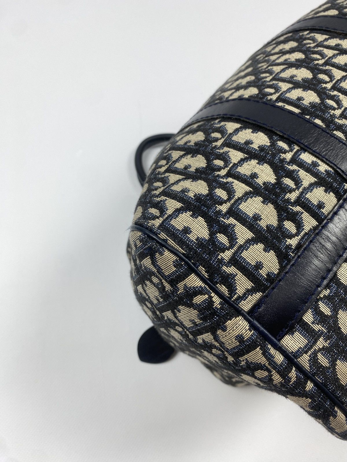 Christian Dior Monsieur × Vintage RARE Vintage Christian Dior Bagages Blue Monogram Hand Bag Size ONE SIZE - 10 Thumbnail