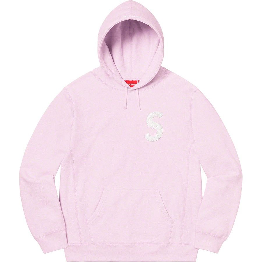 image of Supreme 20Ss S Logo Hooded Sweatshirt Light Purple Xl, Men's