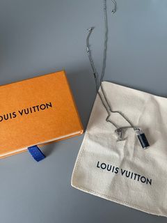 Louis Vuitton LV Monogram Eclipse Charms Necklace with vile