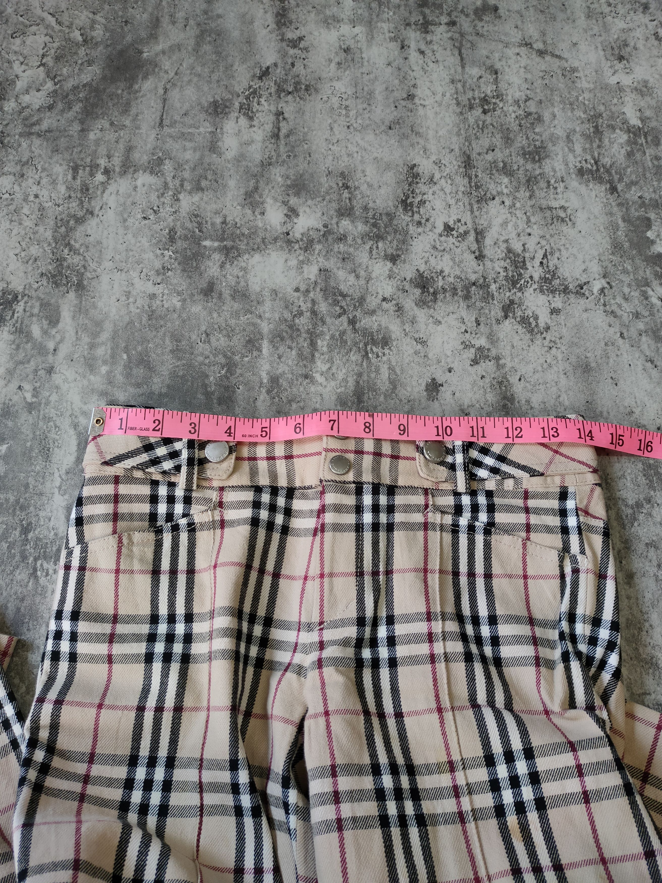Burberry × Burberry Prorsum × Vintage Vintage Burberry Nova Check Blue Label Japan wool Pans Size 28" / US 6 / IT 42 - 15 Thumbnail