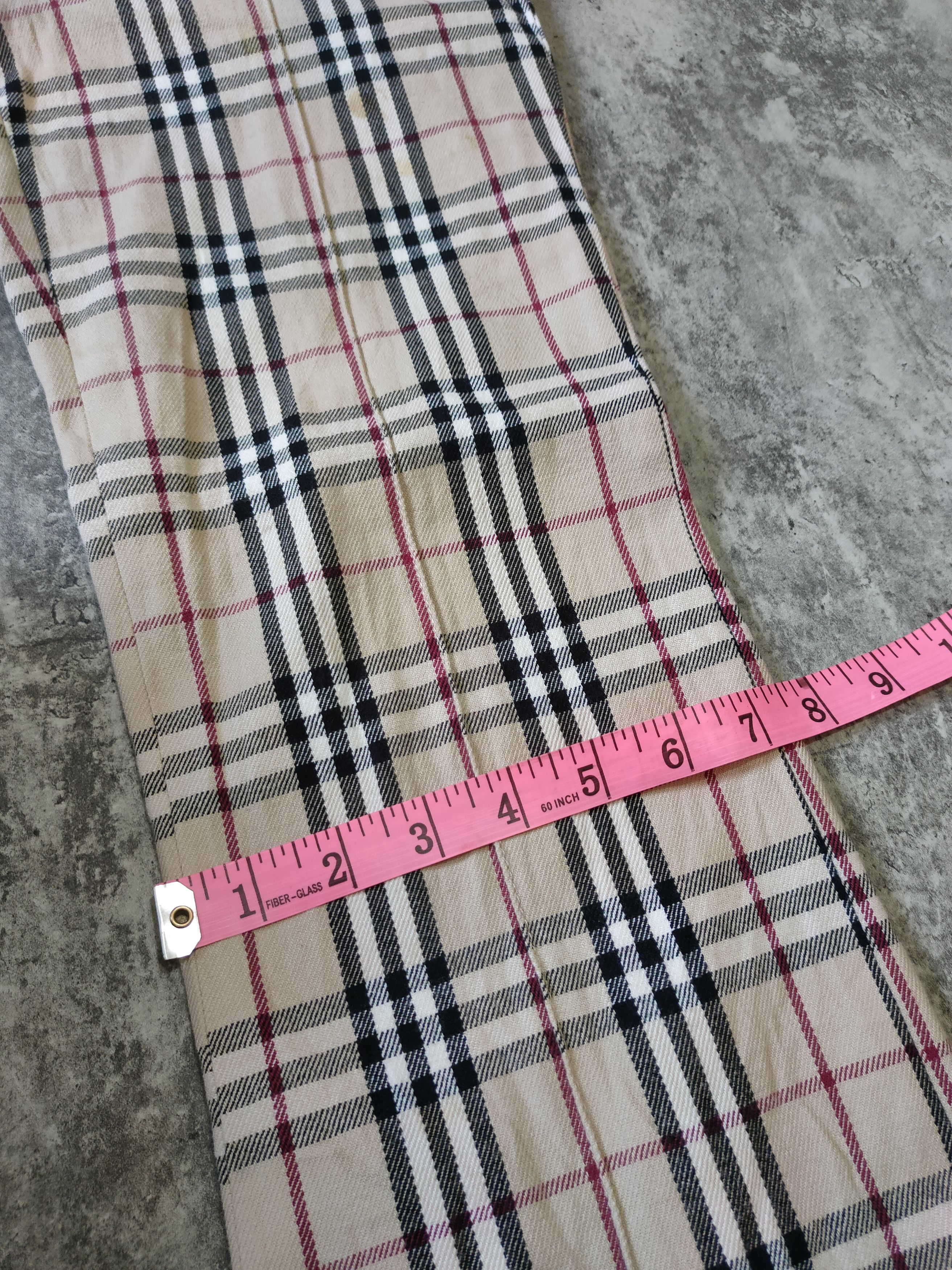 Burberry × Burberry Prorsum × Vintage Vintage Burberry Nova Check Blue Label Japan wool Pans Size 28" / US 6 / IT 42 - 16 Thumbnail