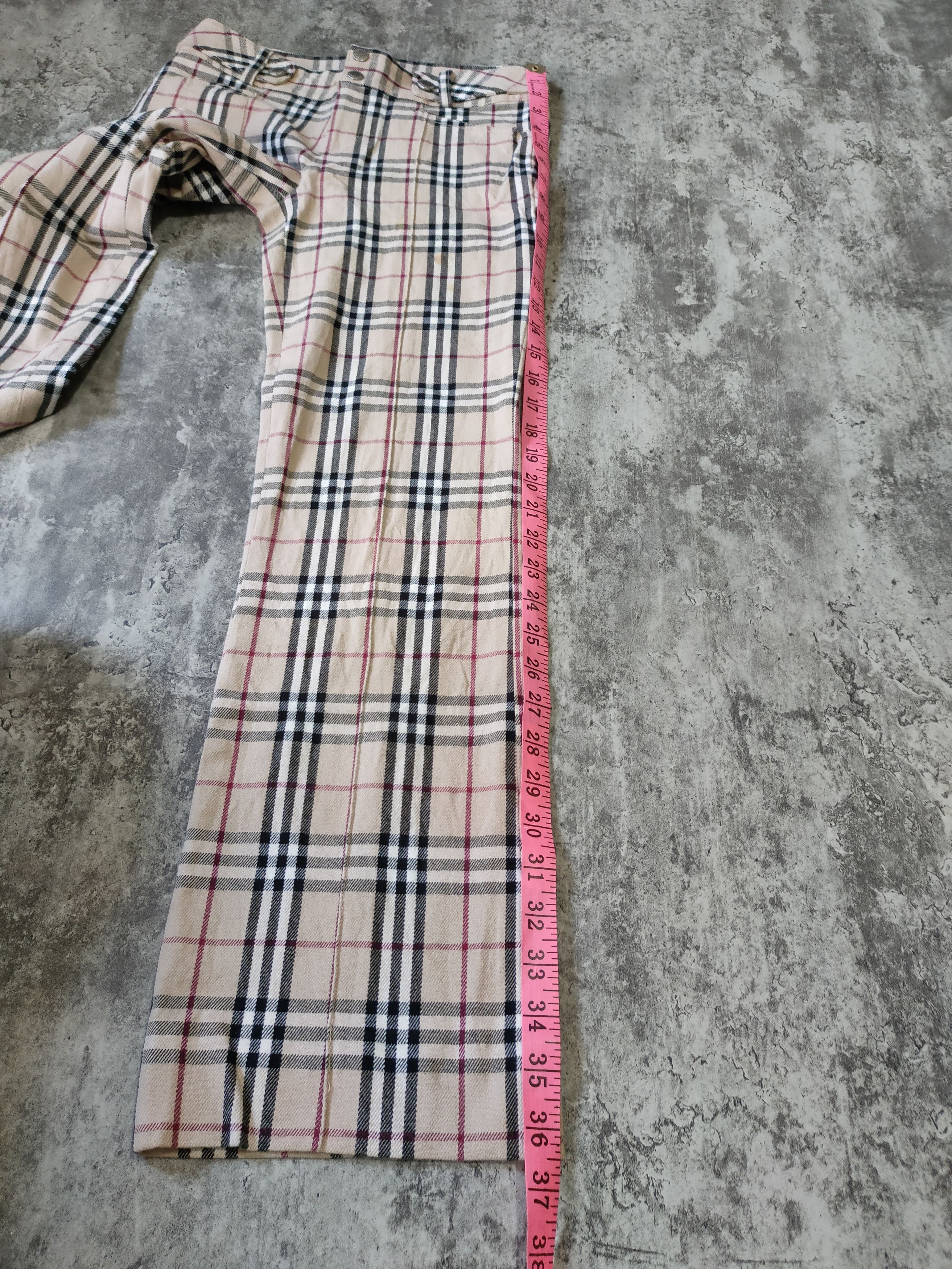 Burberry × Burberry Prorsum × Vintage Vintage Burberry Nova Check Blue Label Japan wool Pans Size 28" / US 6 / IT 42 - 21 Thumbnail