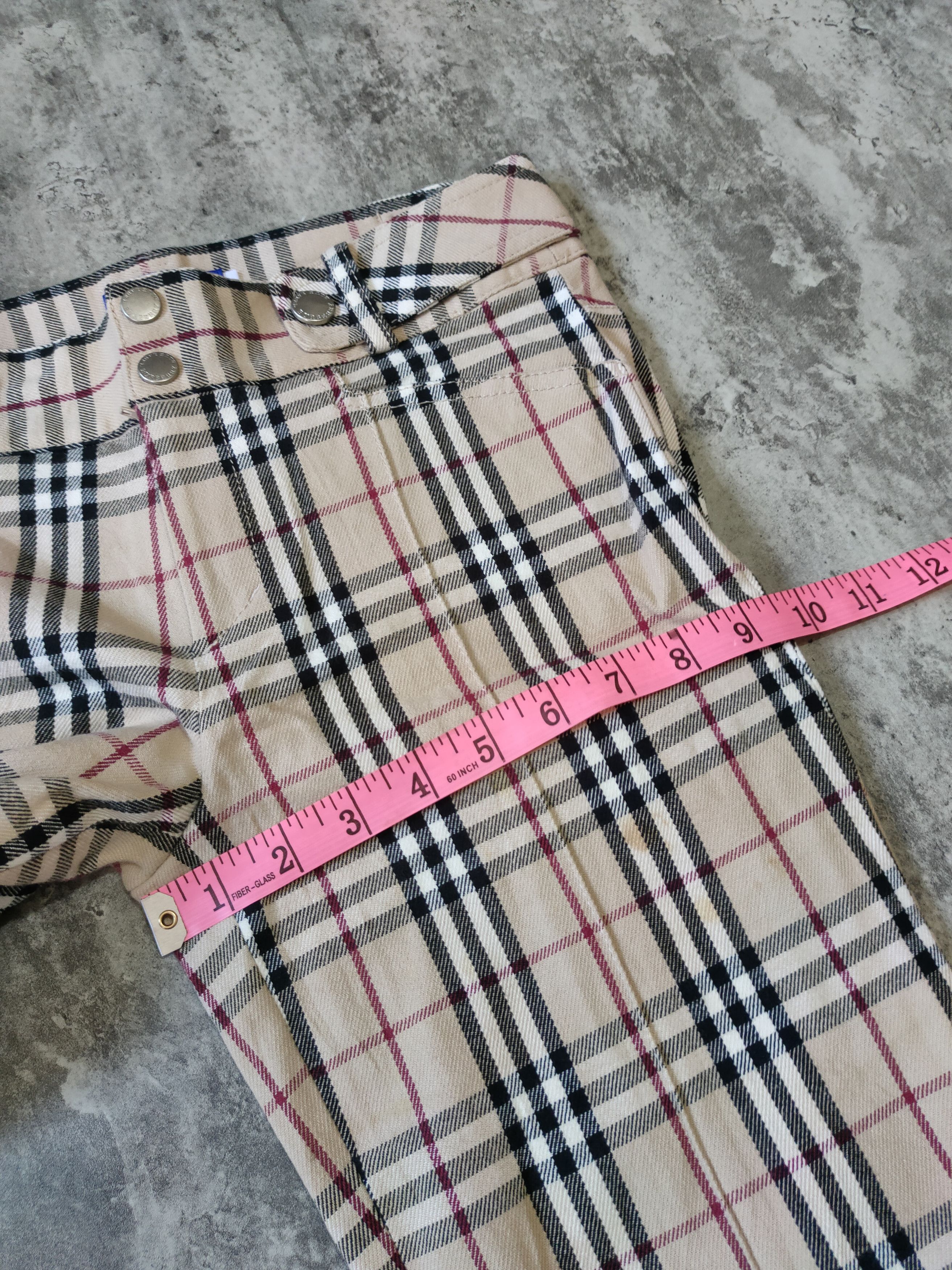 Burberry × Burberry Prorsum × Vintage Vintage Burberry Nova Check Blue Label Japan wool Pans Size 28" / US 6 / IT 42 - 18 Thumbnail