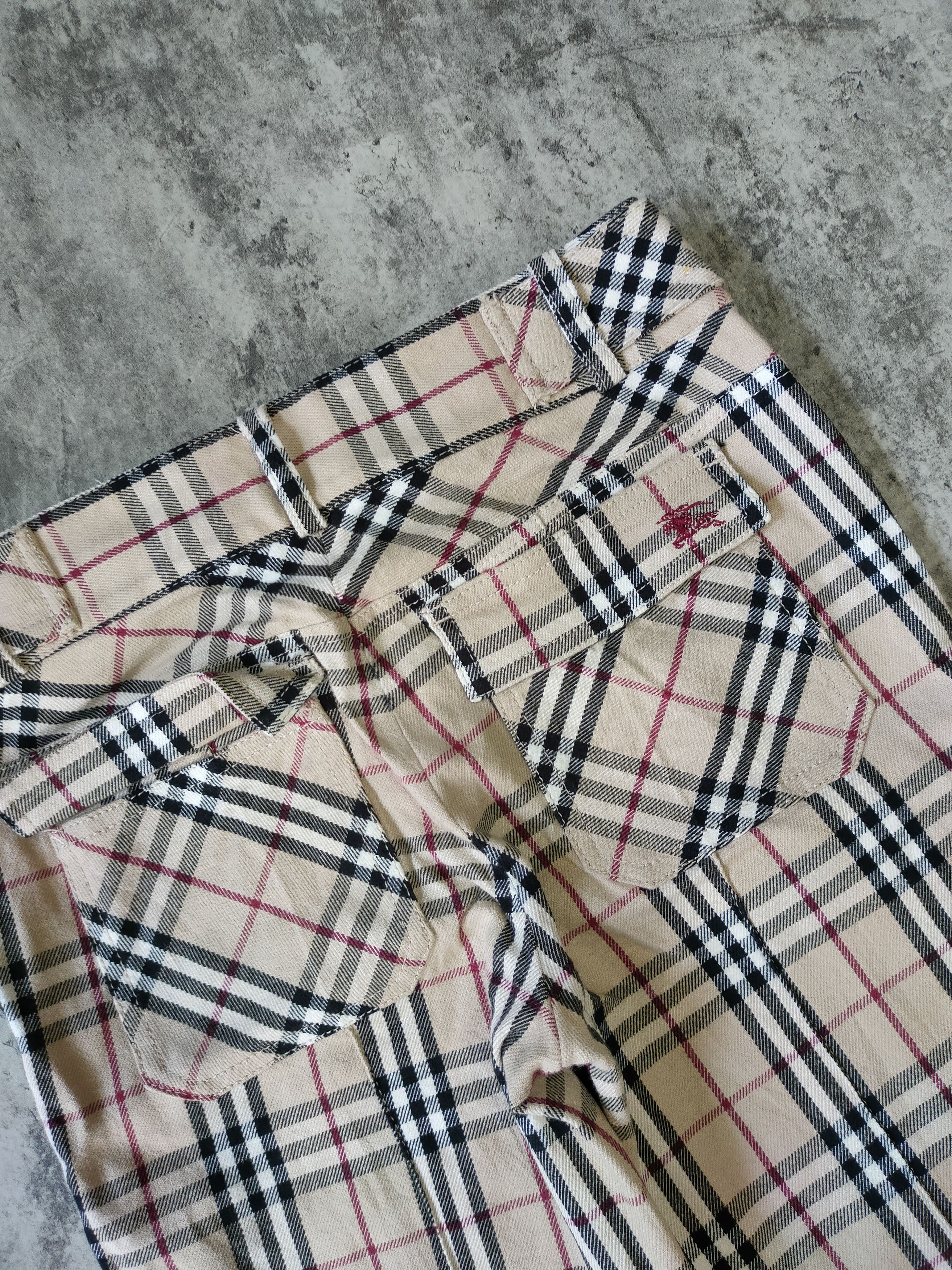 Burberry × Burberry Prorsum × Vintage Vintage Burberry Nova Check Blue Label Japan wool Pans Size 28" / US 6 / IT 42 - 6 Thumbnail