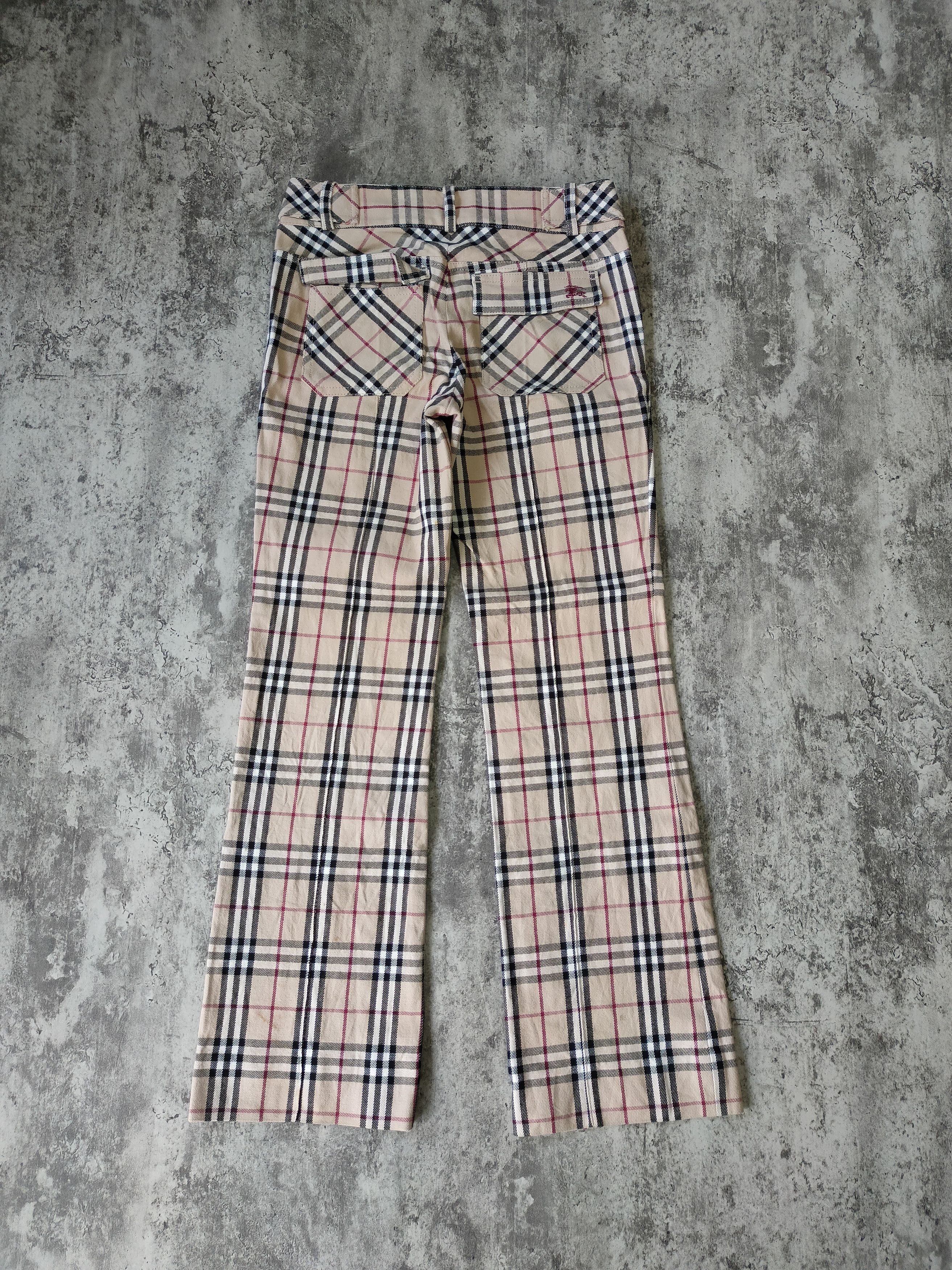 Burberry × Burberry Prorsum × Vintage Vintage Burberry Nova Check Blue Label Japan wool Pans Size 28" / US 6 / IT 42 - 2 Thumbnail