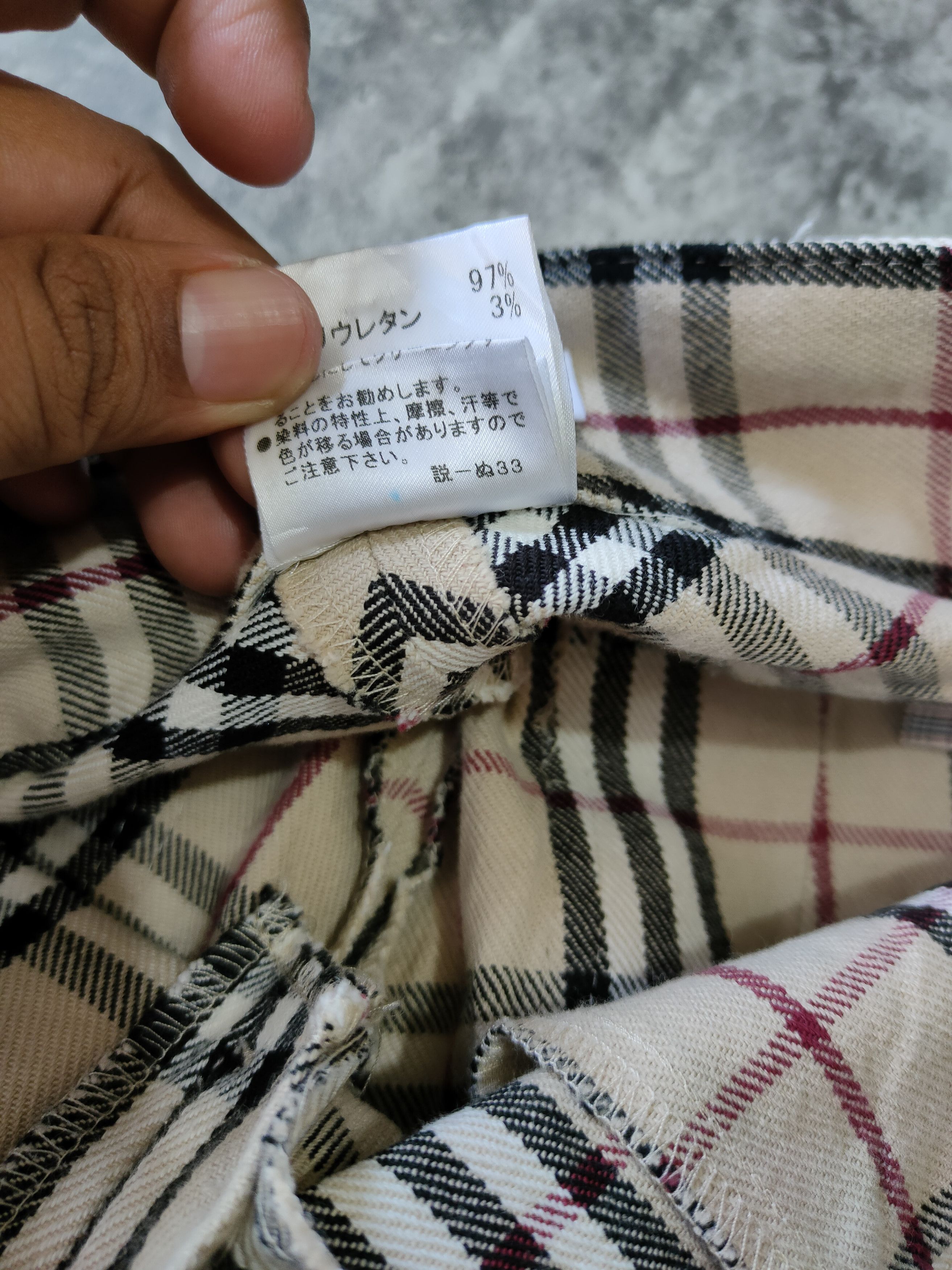 Burberry × Burberry Prorsum × Vintage Vintage Burberry Nova Check Blue Label Japan wool Pans Size 28" / US 6 / IT 42 - 13 Thumbnail