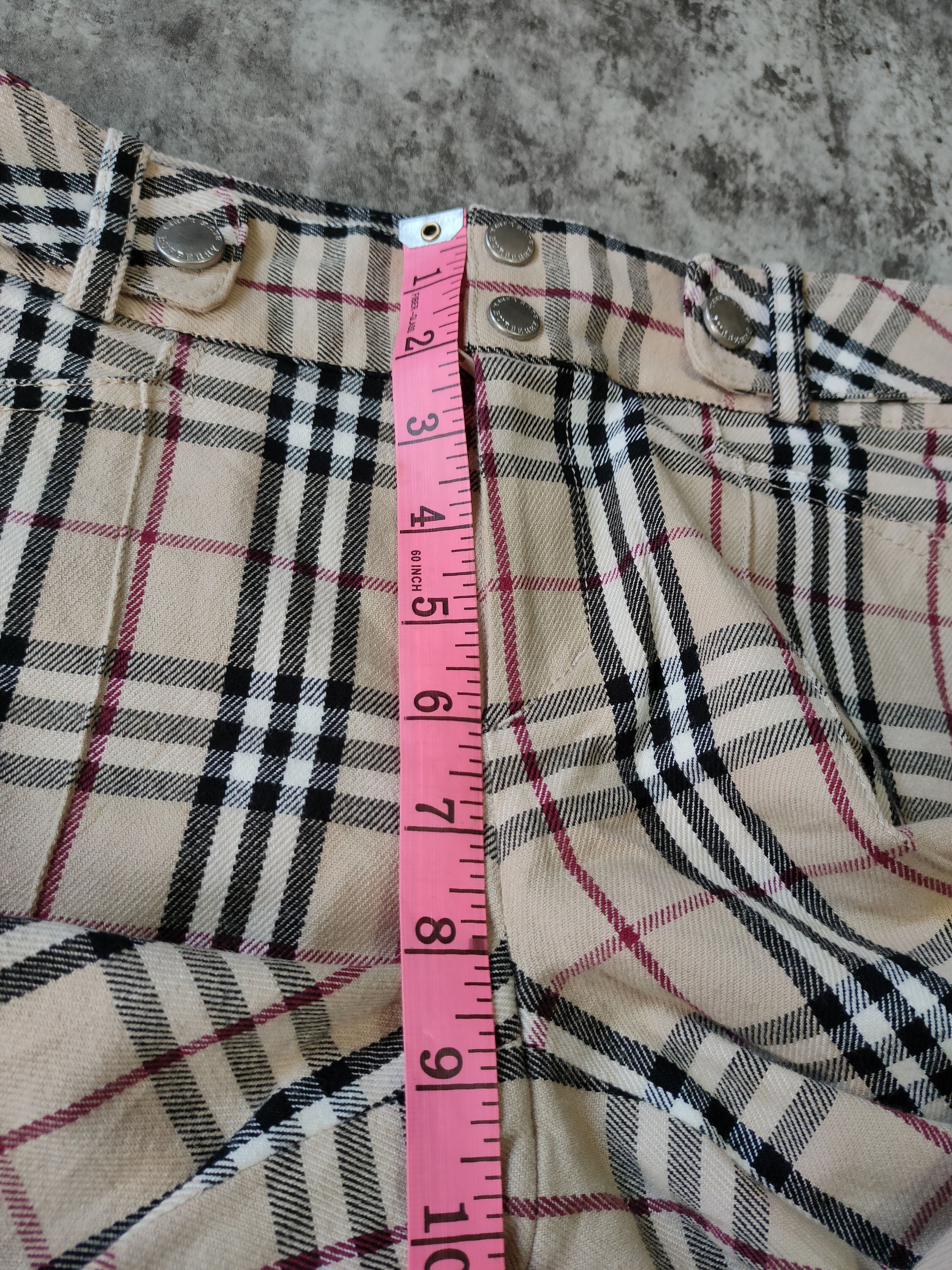 Burberry × Burberry Prorsum × Vintage Vintage Burberry Nova Check Blue Label Japan wool Pans Size 28" / US 6 / IT 42 - 17 Thumbnail