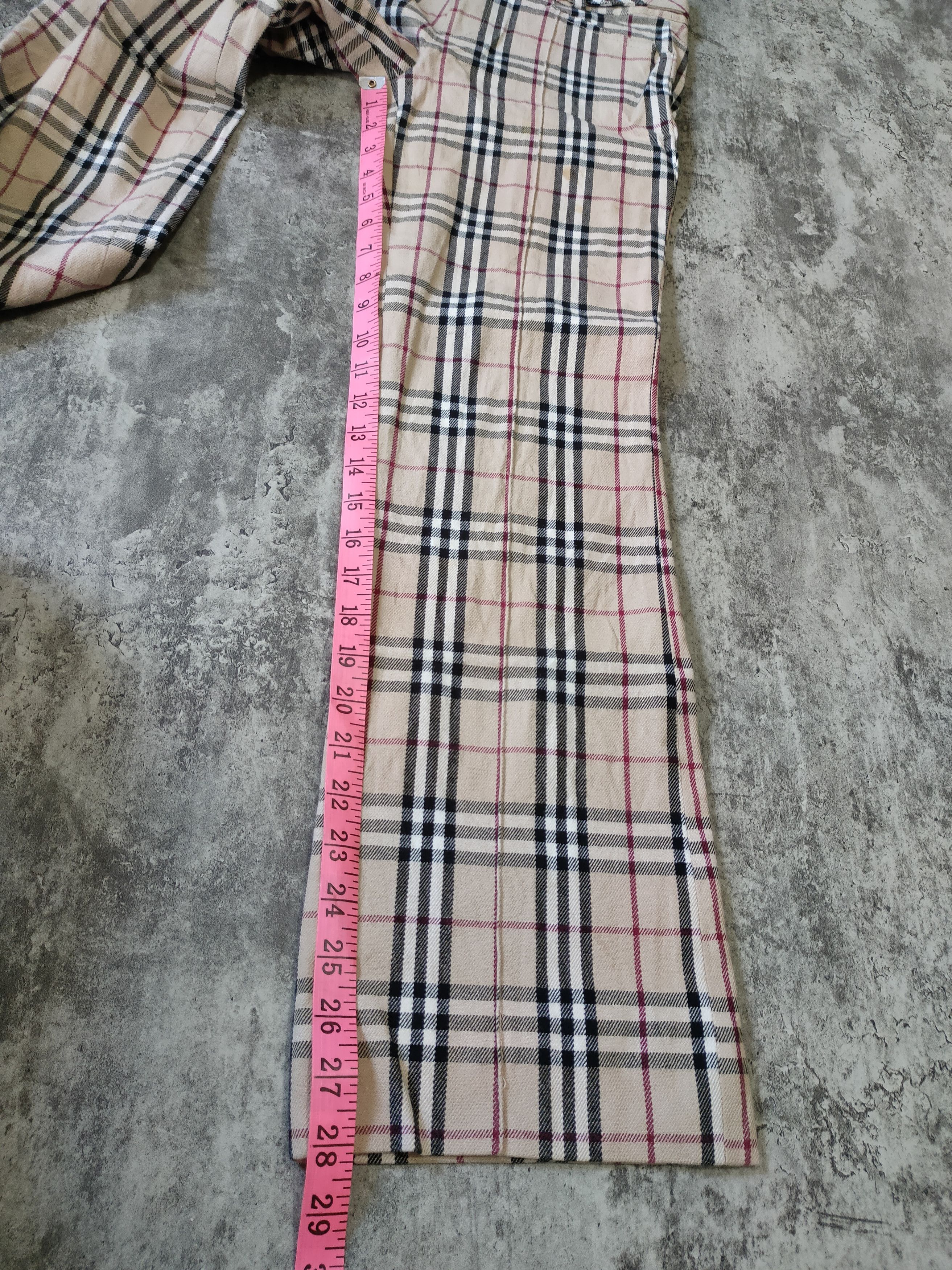 Burberry × Burberry Prorsum × Vintage Vintage Burberry Nova Check Blue Label Japan wool Pans Size 28" / US 6 / IT 42 - 20 Thumbnail