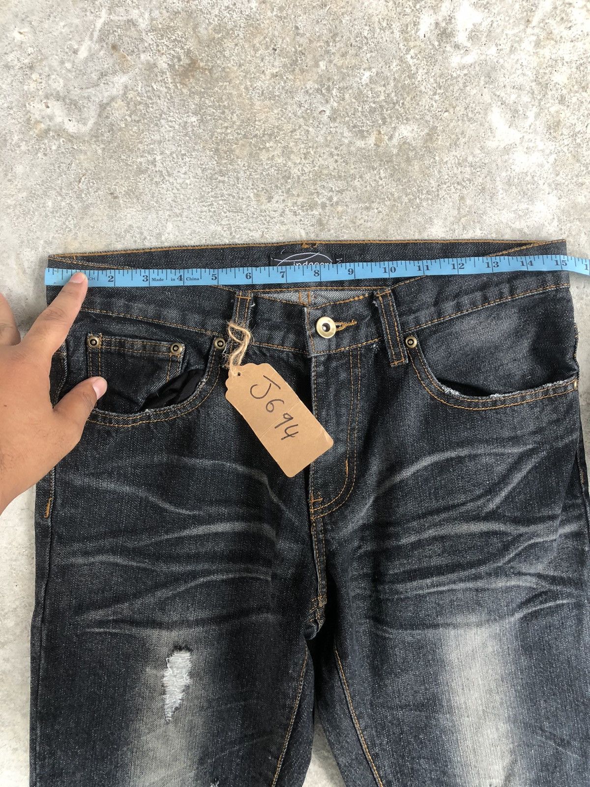 If Six Was Nine Japanese Indecent Flared Jeans Distressed Jeans Size US 30 / EU 46 - 15 Thumbnail